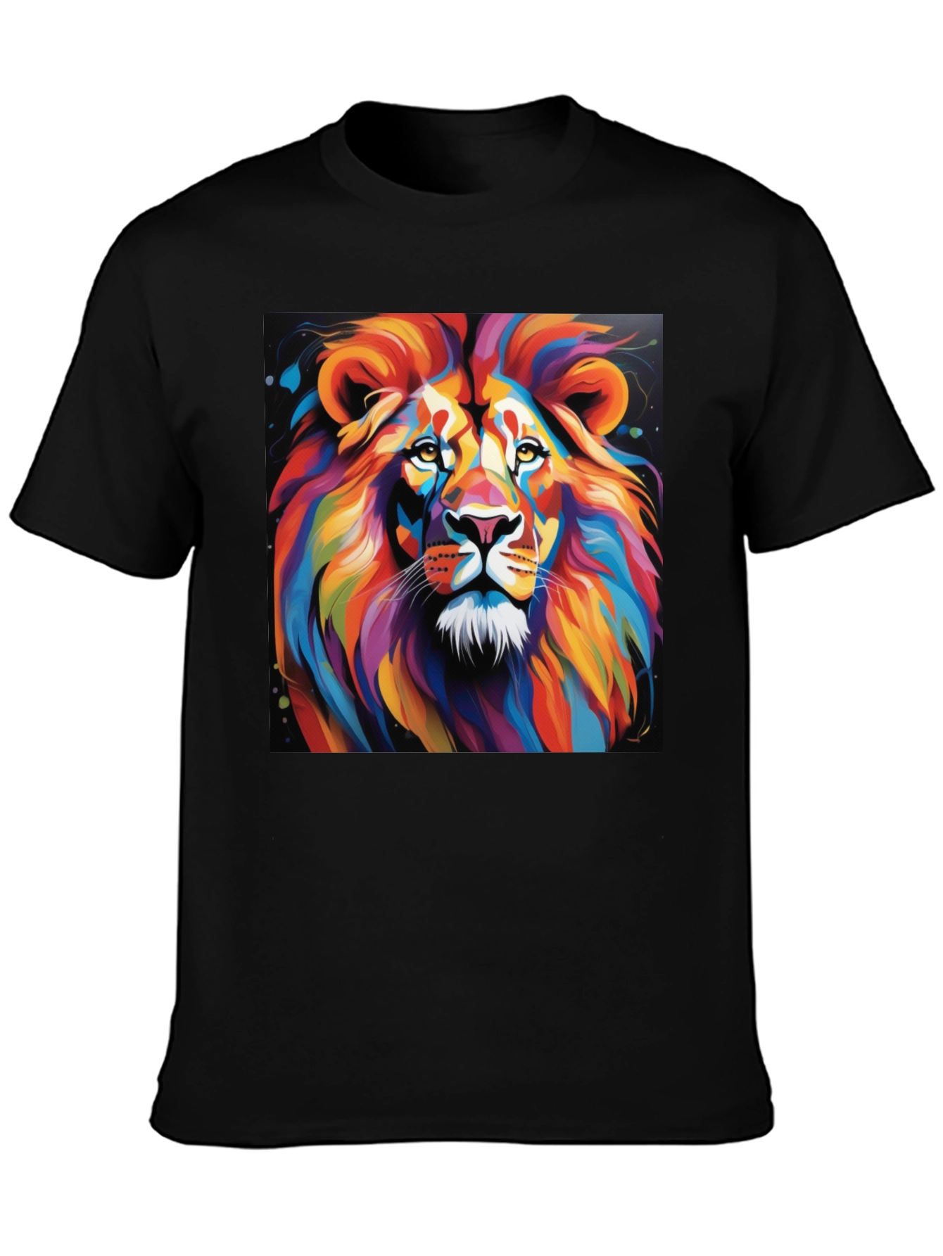 Vibrant Lion Graphic T-Shirt