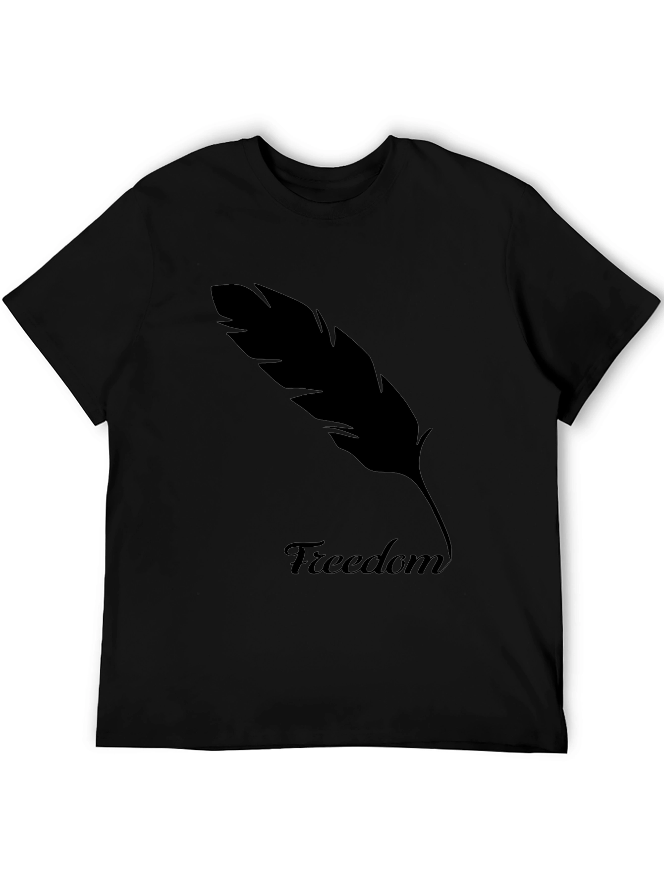 Freedom Feather Graphic Tee - Classic Black T-Shirt