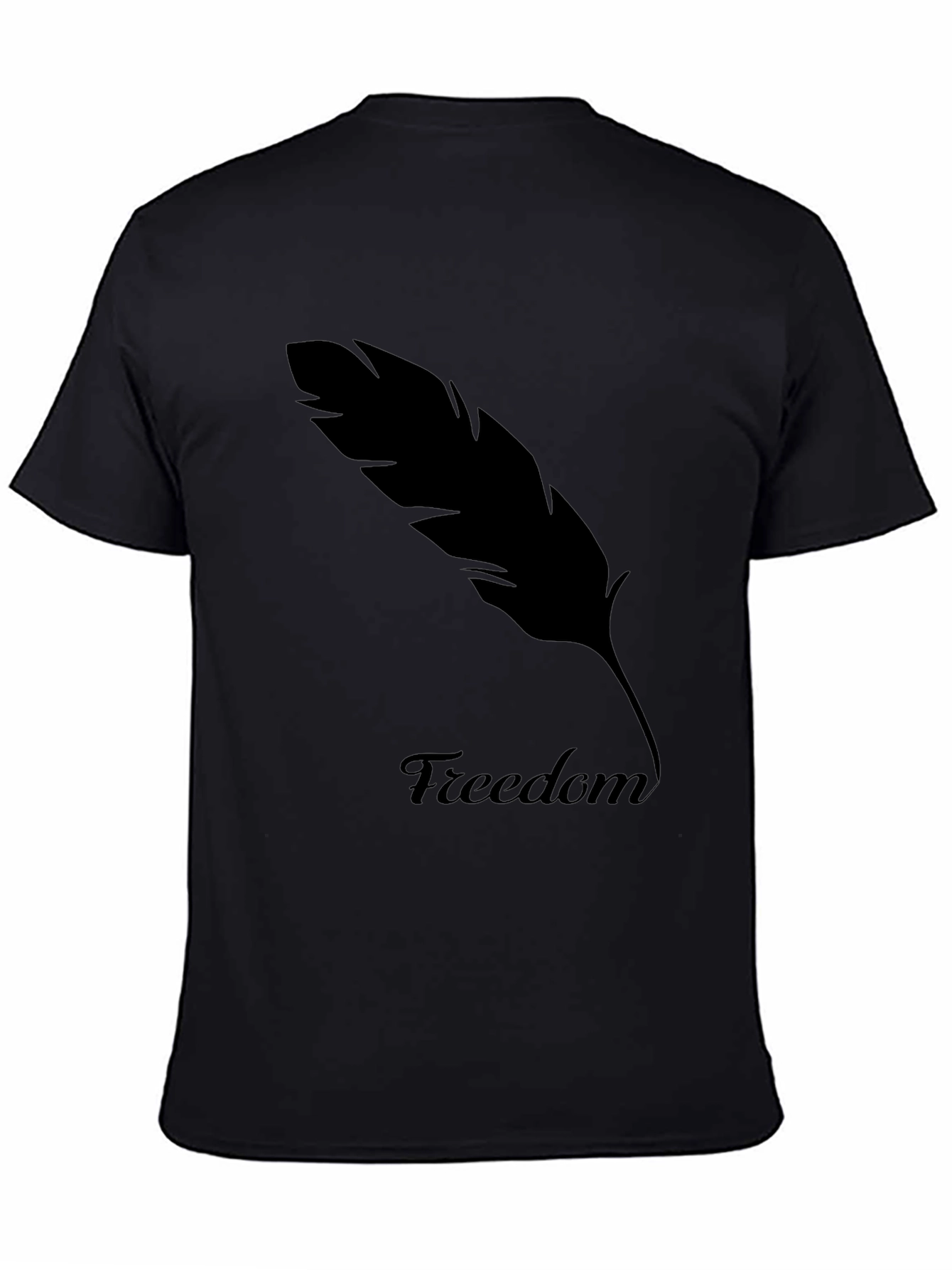Freedom Feather Graphic Tee - Classic Black T-Shirt