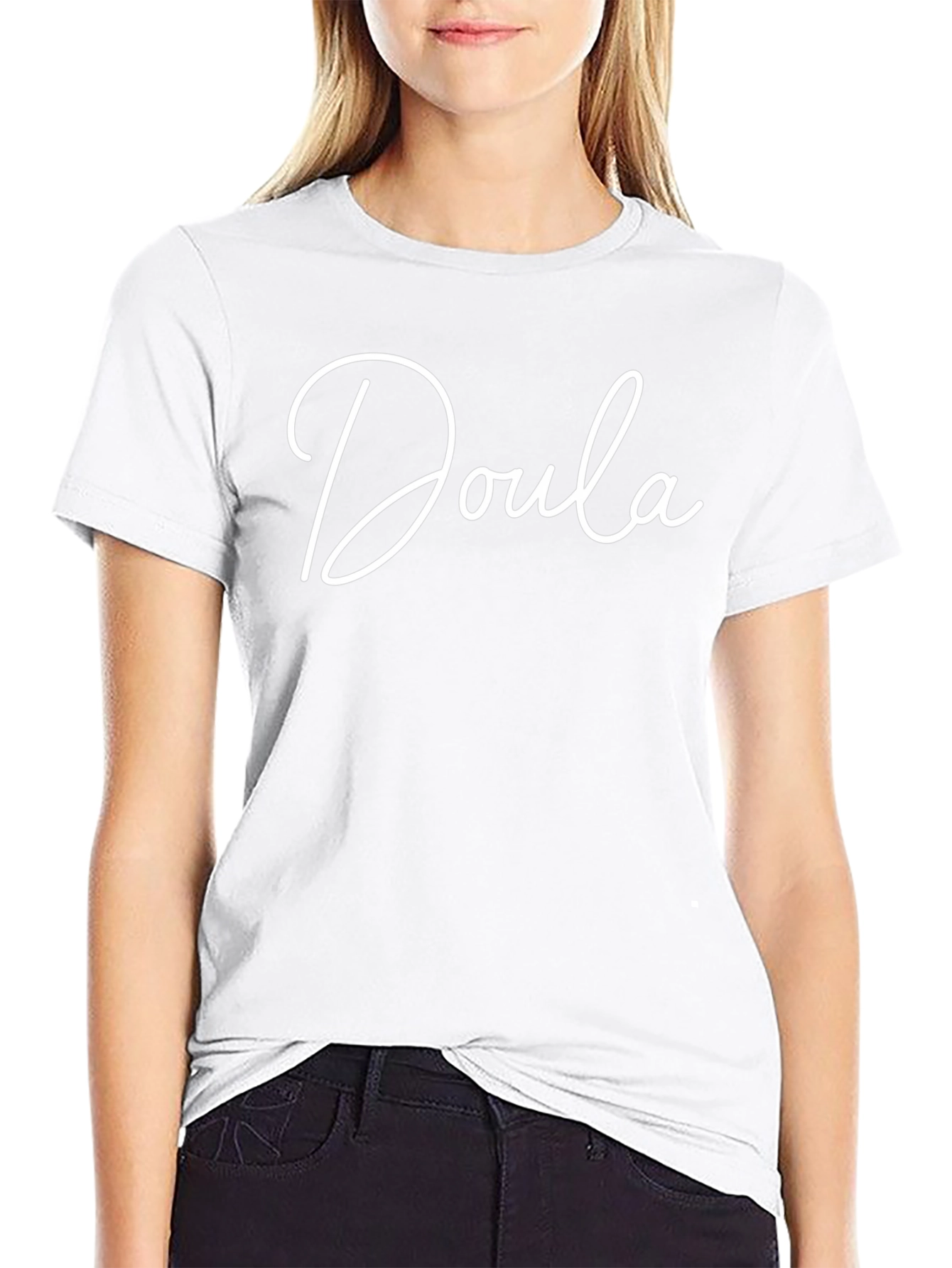 Doula Script Tee - Soft & Comfortable
