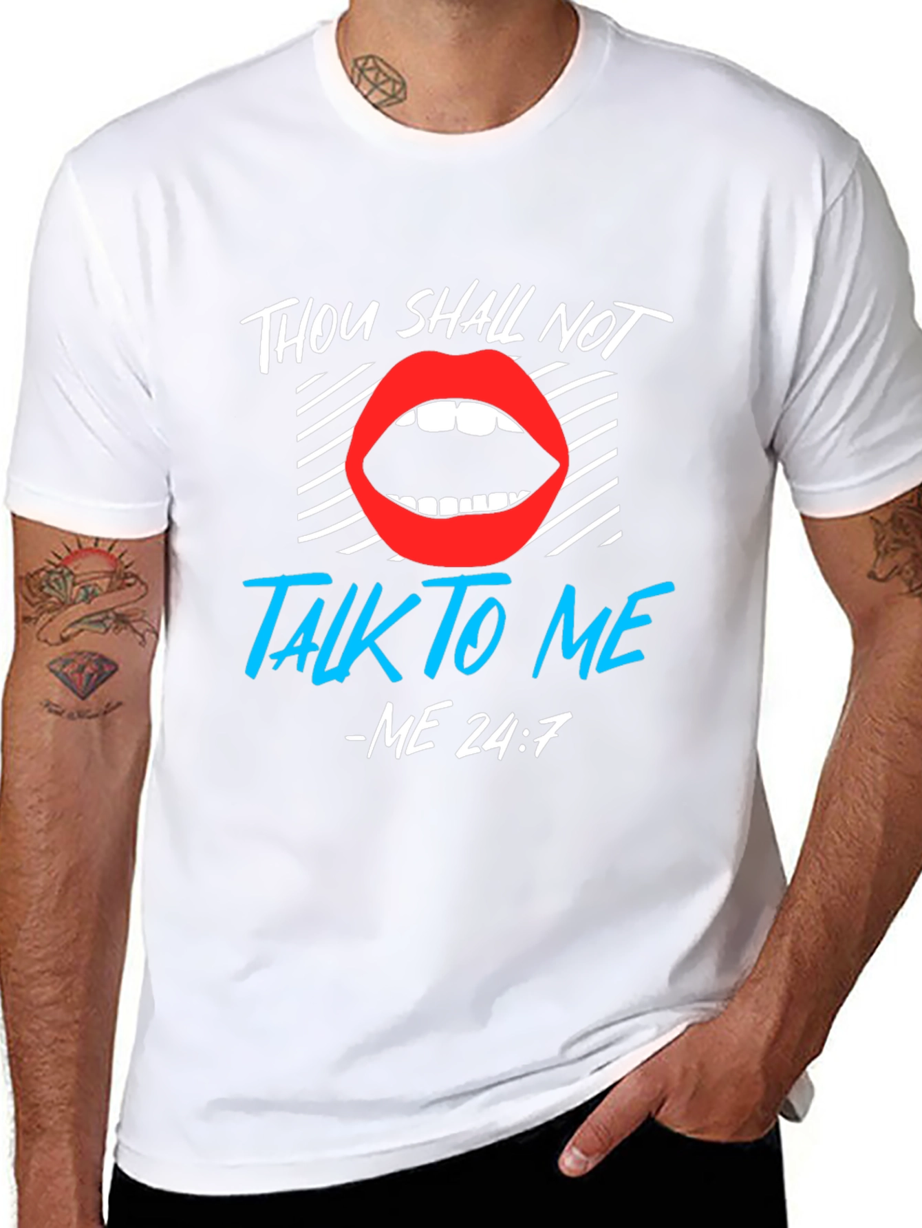 Thou Shall Not Talk To Me Graphic Tee