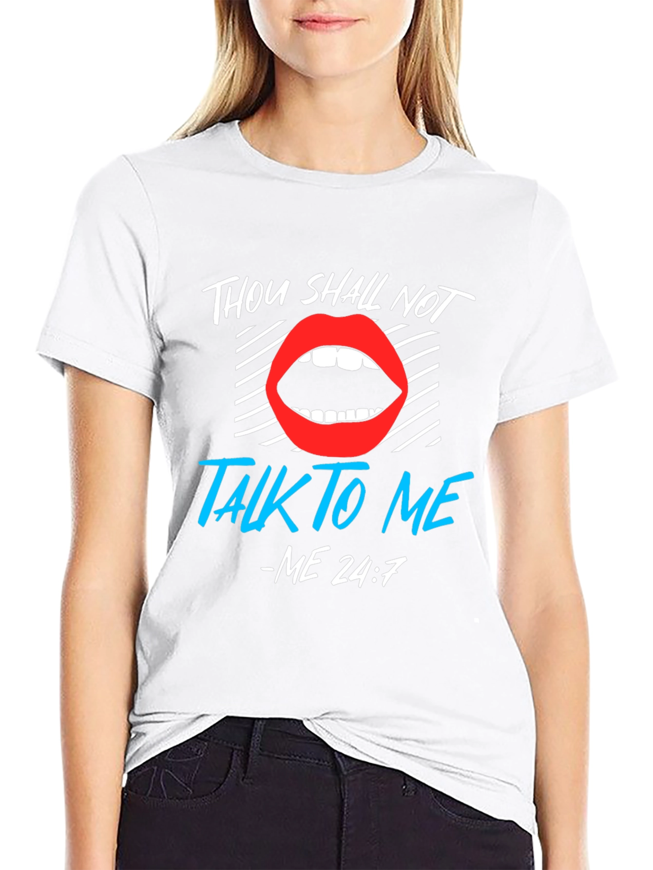Thou Shall Not Talk To Me Graphic Tee