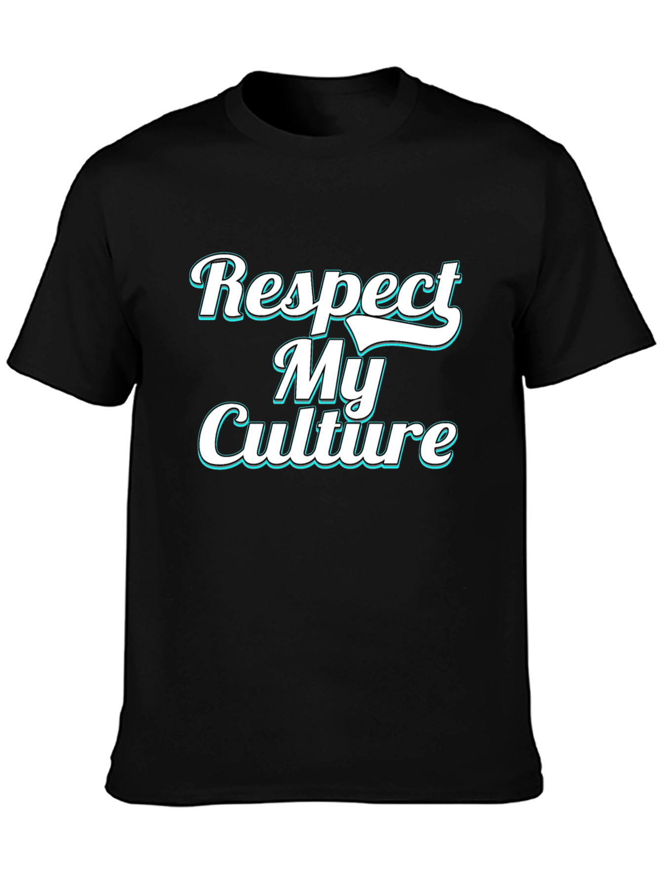 Respect My Culture Black Graphic Tee