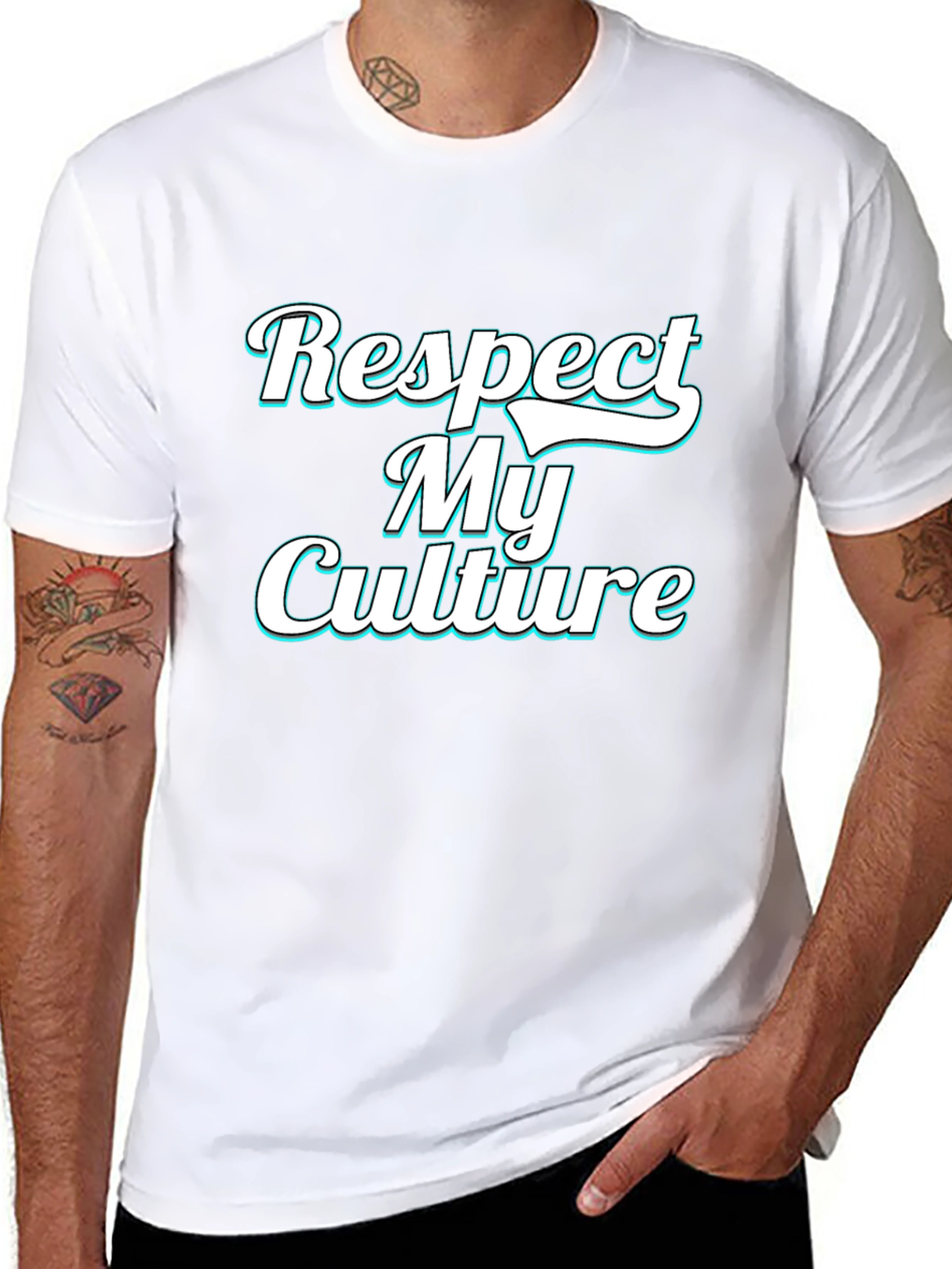 Respect My Culture Black Graphic Tee