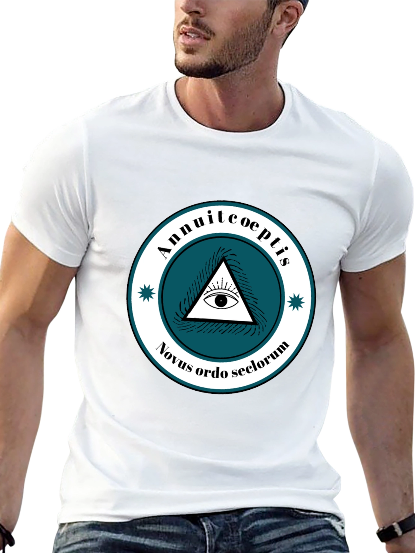 Illuminati All Seeing Eye Pyramid Graphic Tee - Black