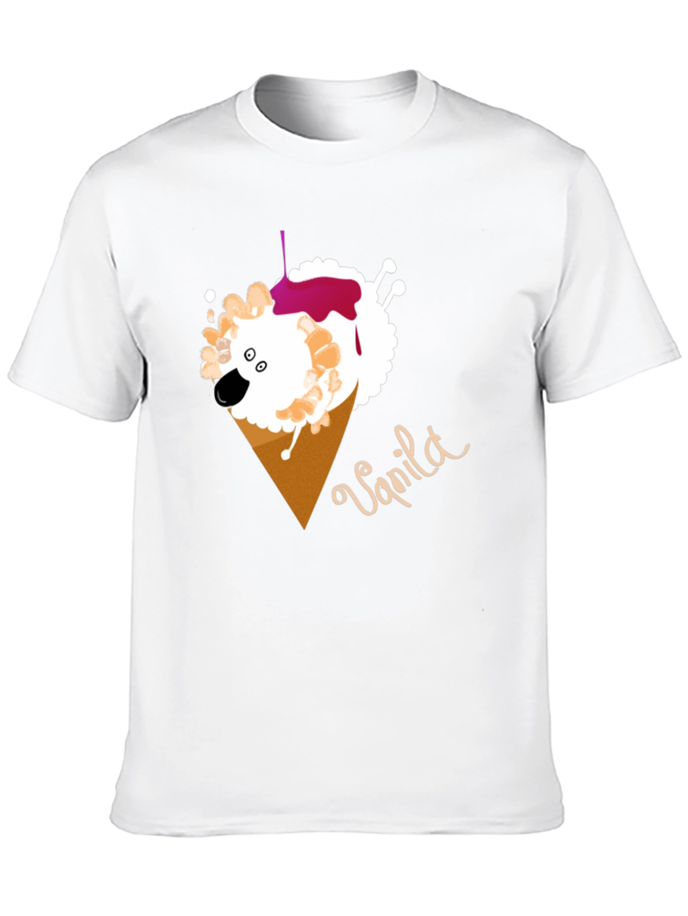 Vanilla Sheep Cone T-Shirt - Unique Graphic Tee