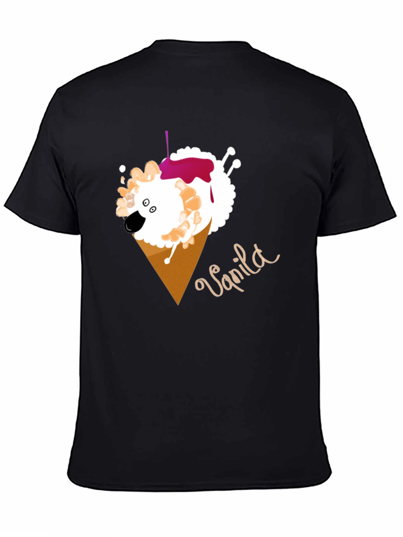 Vanilla Sheep Cone T-Shirt - Unique Graphic Tee