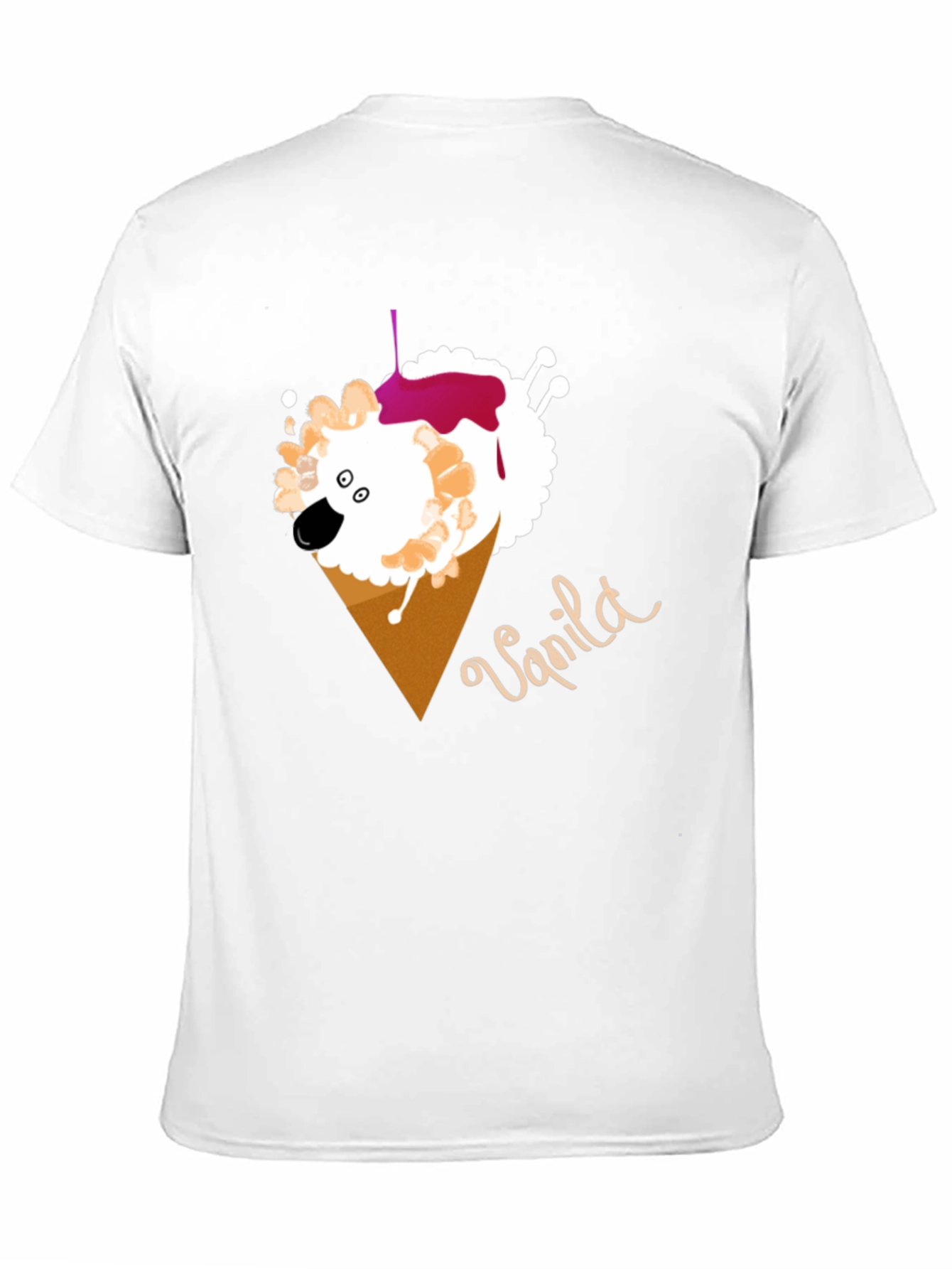 Vanilla Sheep Cone T-Shirt - Unique Graphic Tee