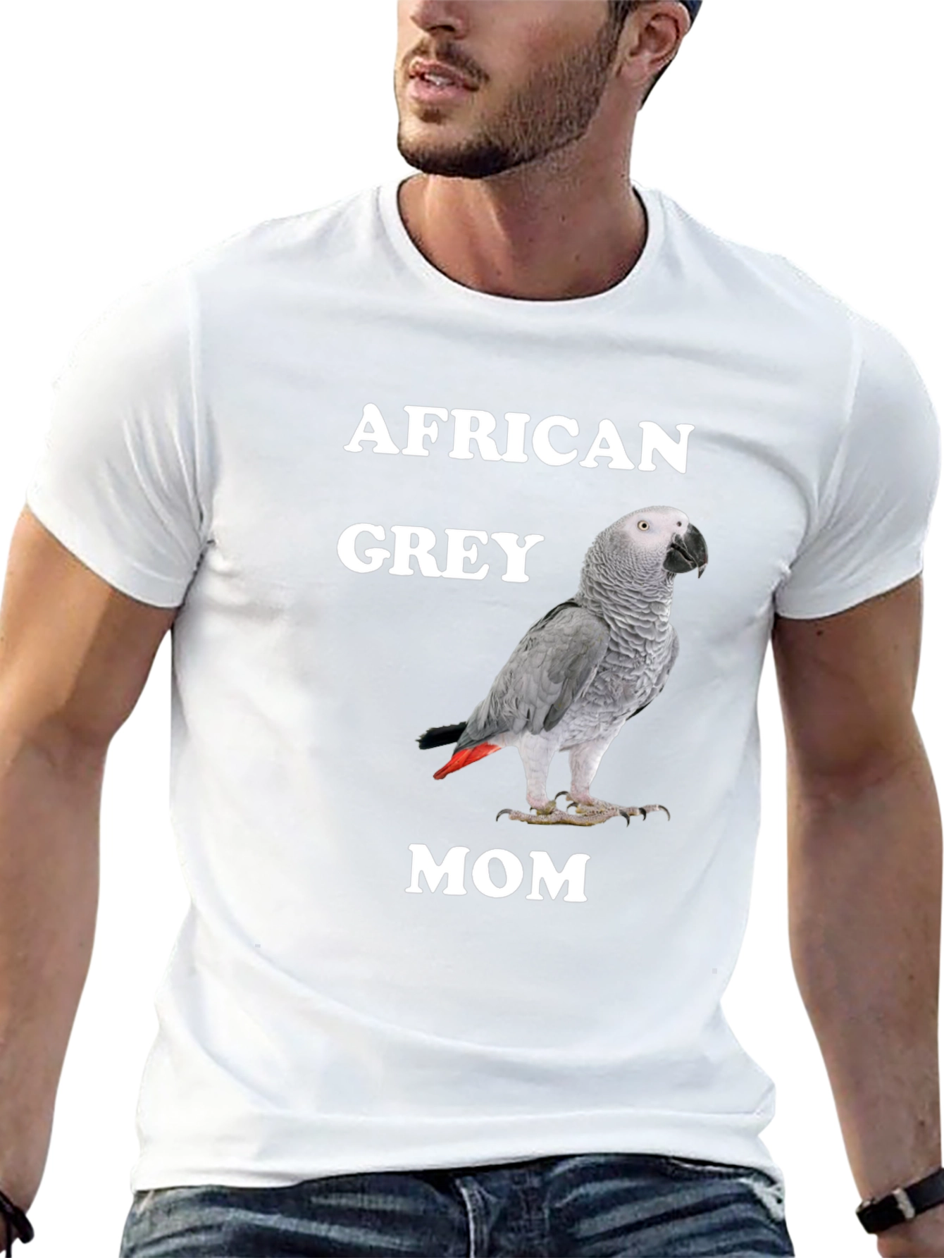 African Grey Mom Parrot T-Shirt