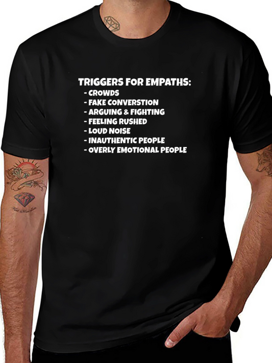 Empath Trigger List Black T-Shirt