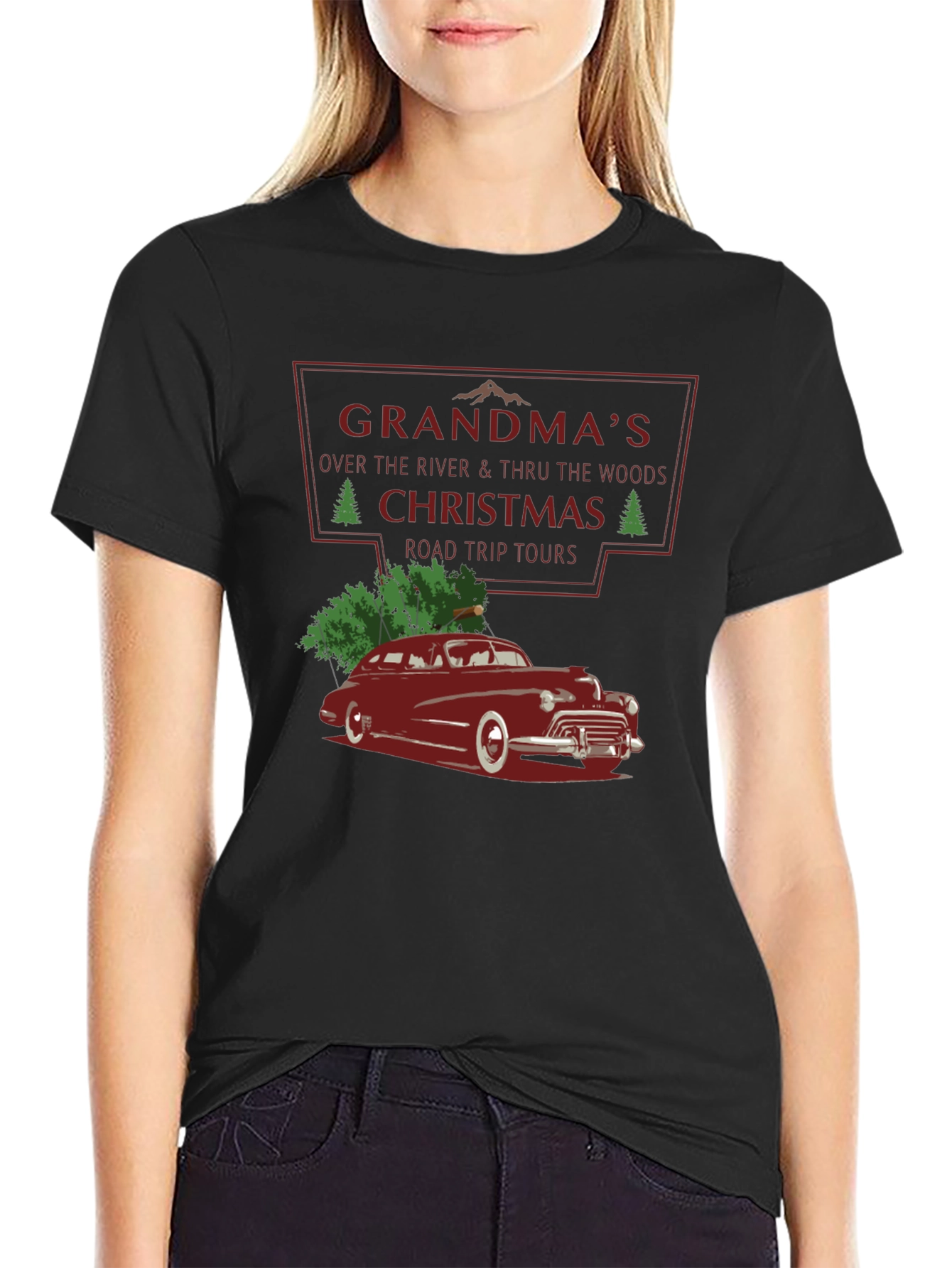 Grandmas Christmas Road Trip T-Shirt