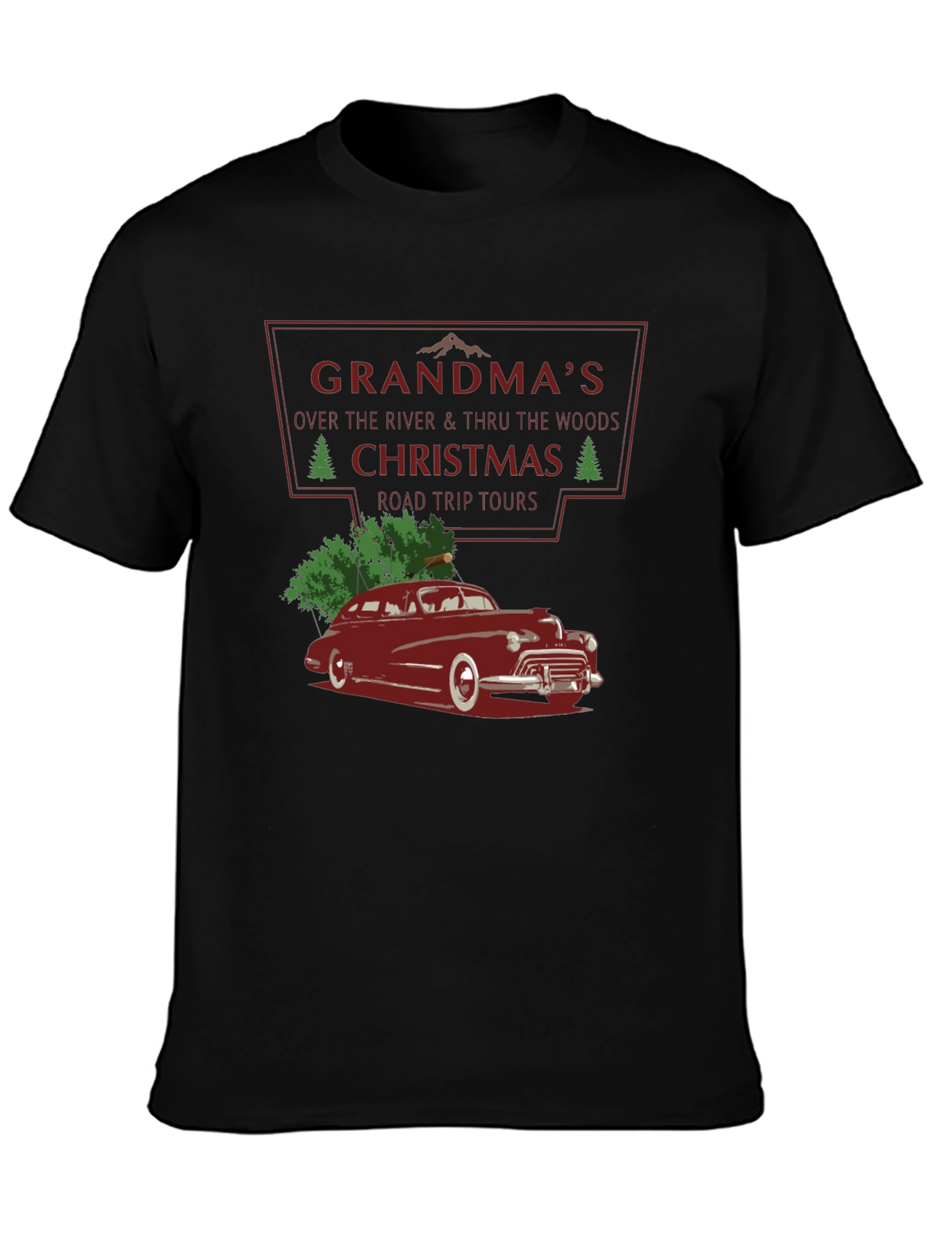 Grandmas Christmas Road Trip T-Shirt