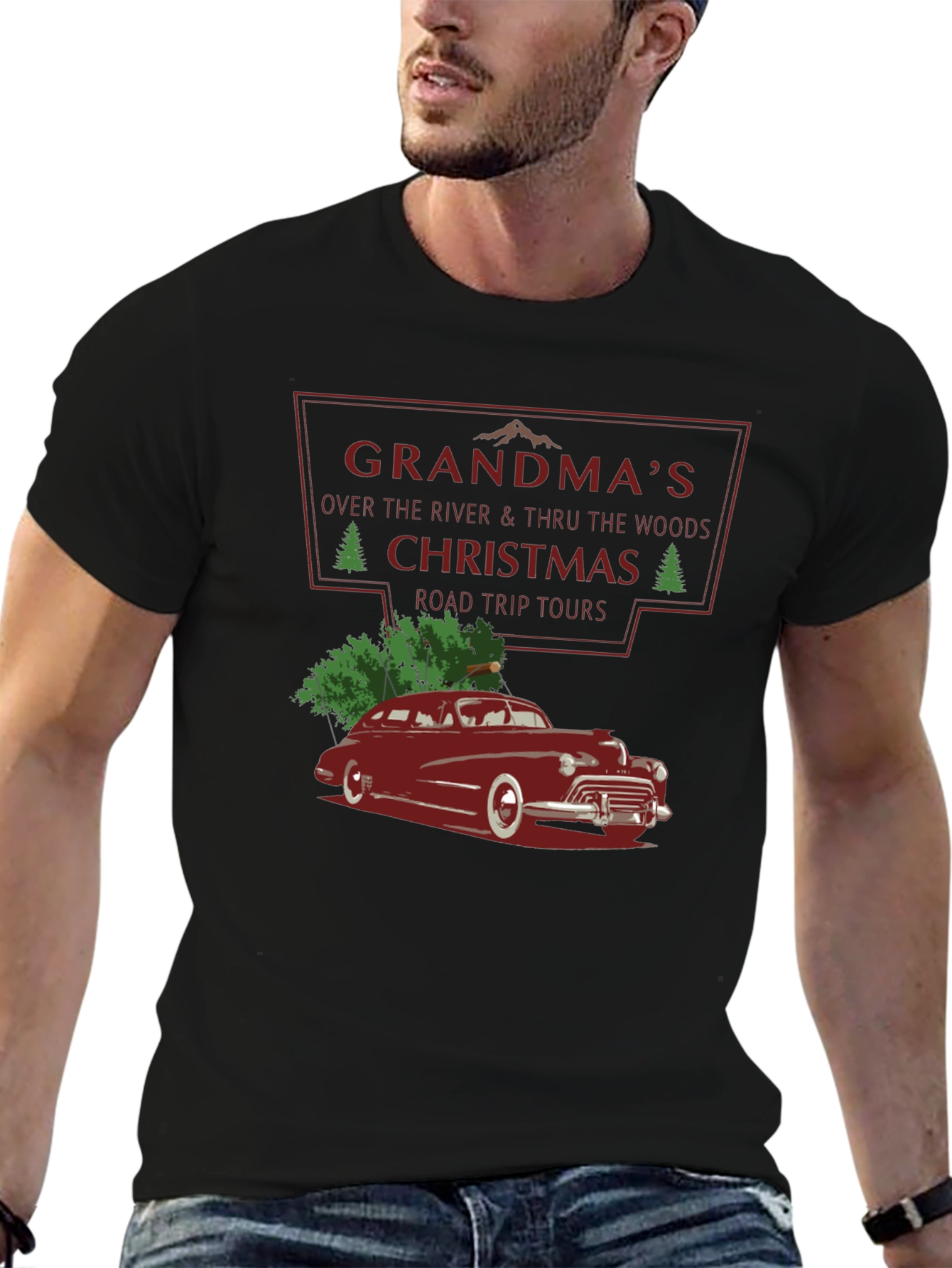 Grandmas Christmas Road Trip T-Shirt