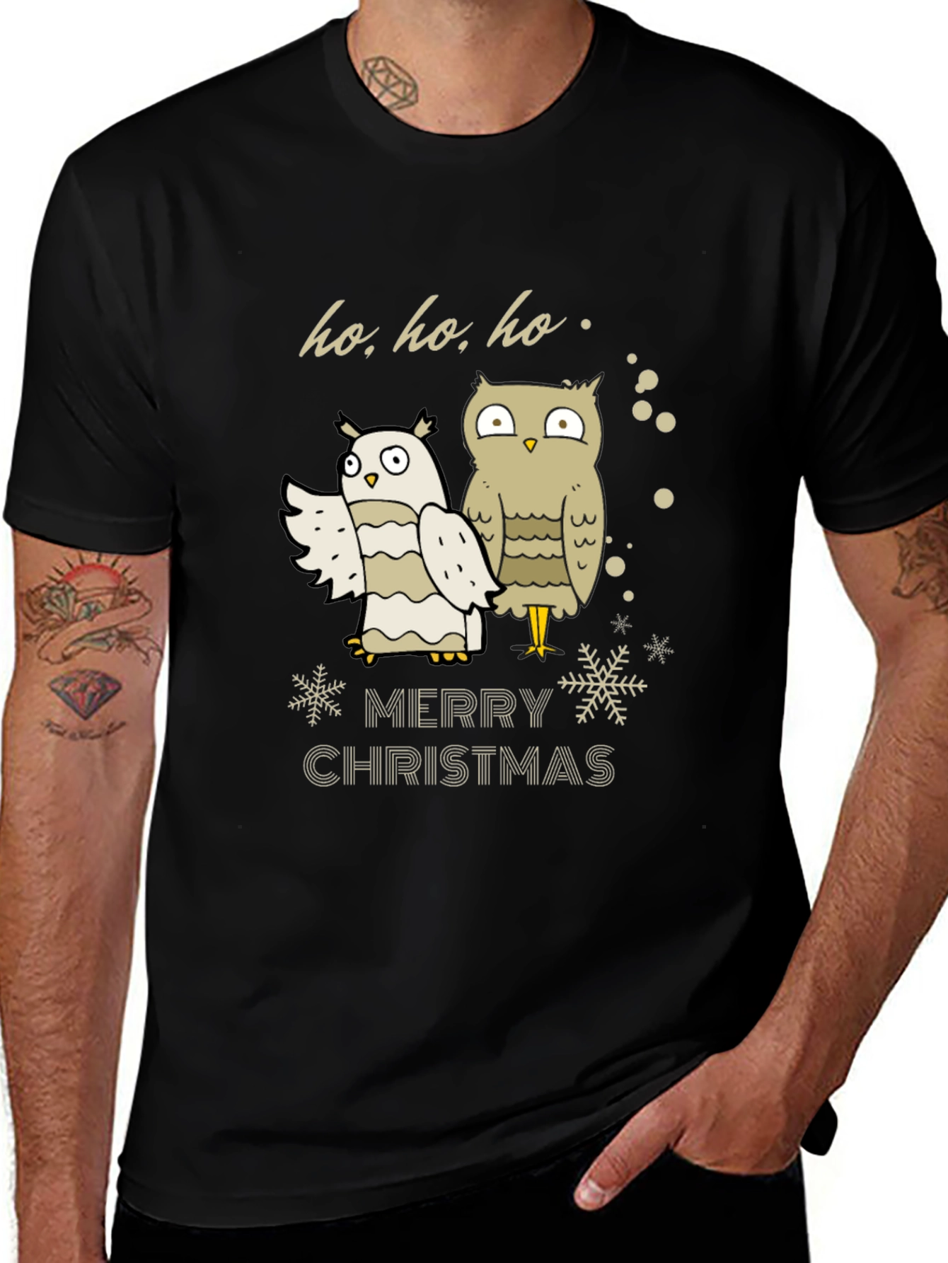 Merry Christmas Owl T-Shirt