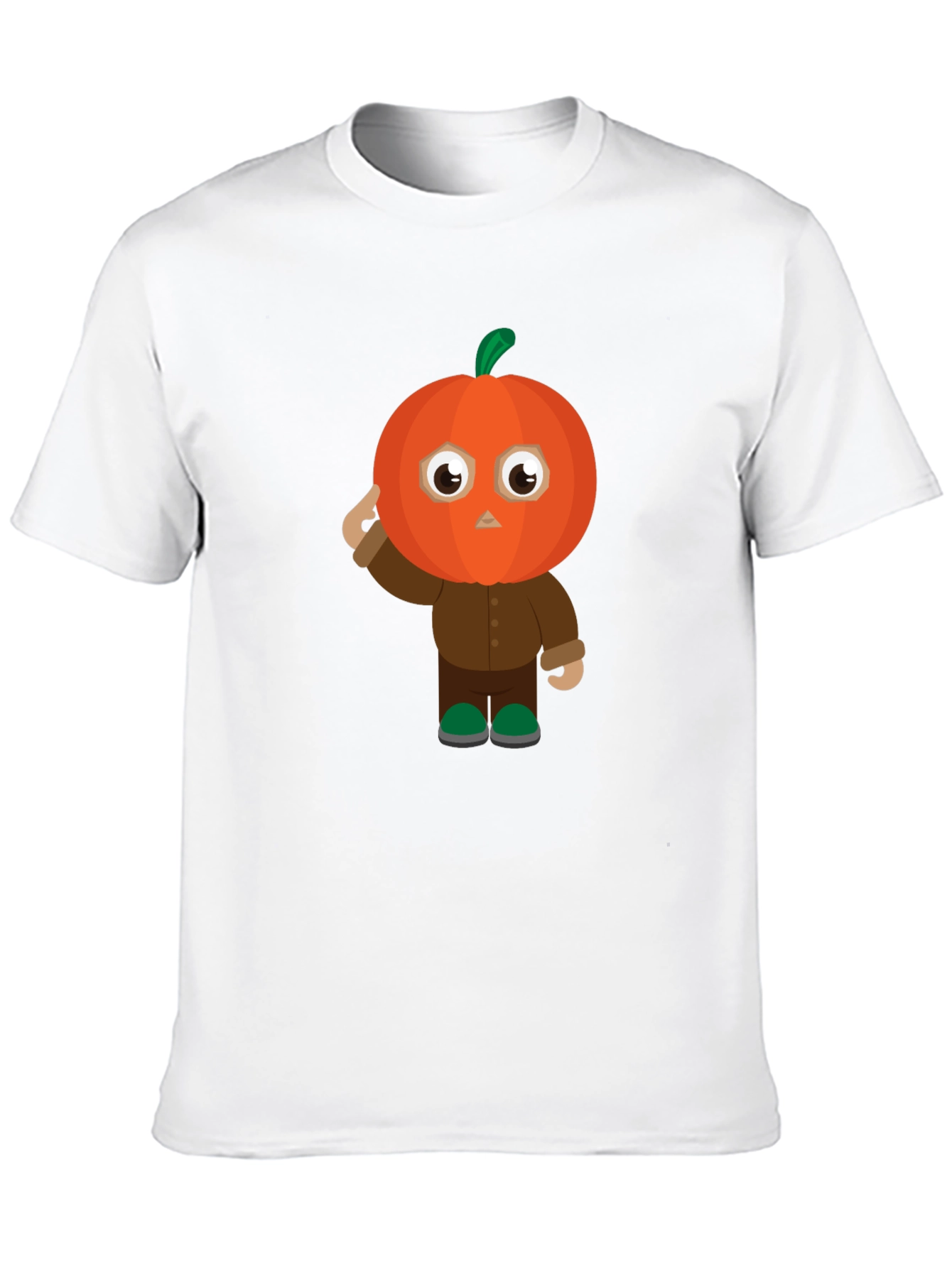 Pumpkin Character Black T-Shirt