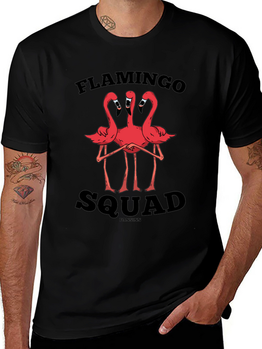 Flamingo Squad Graphic Tee - Unique Design