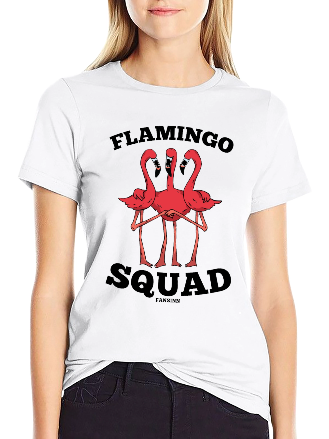 Flamingo Squad Graphic Tee - Unique Design