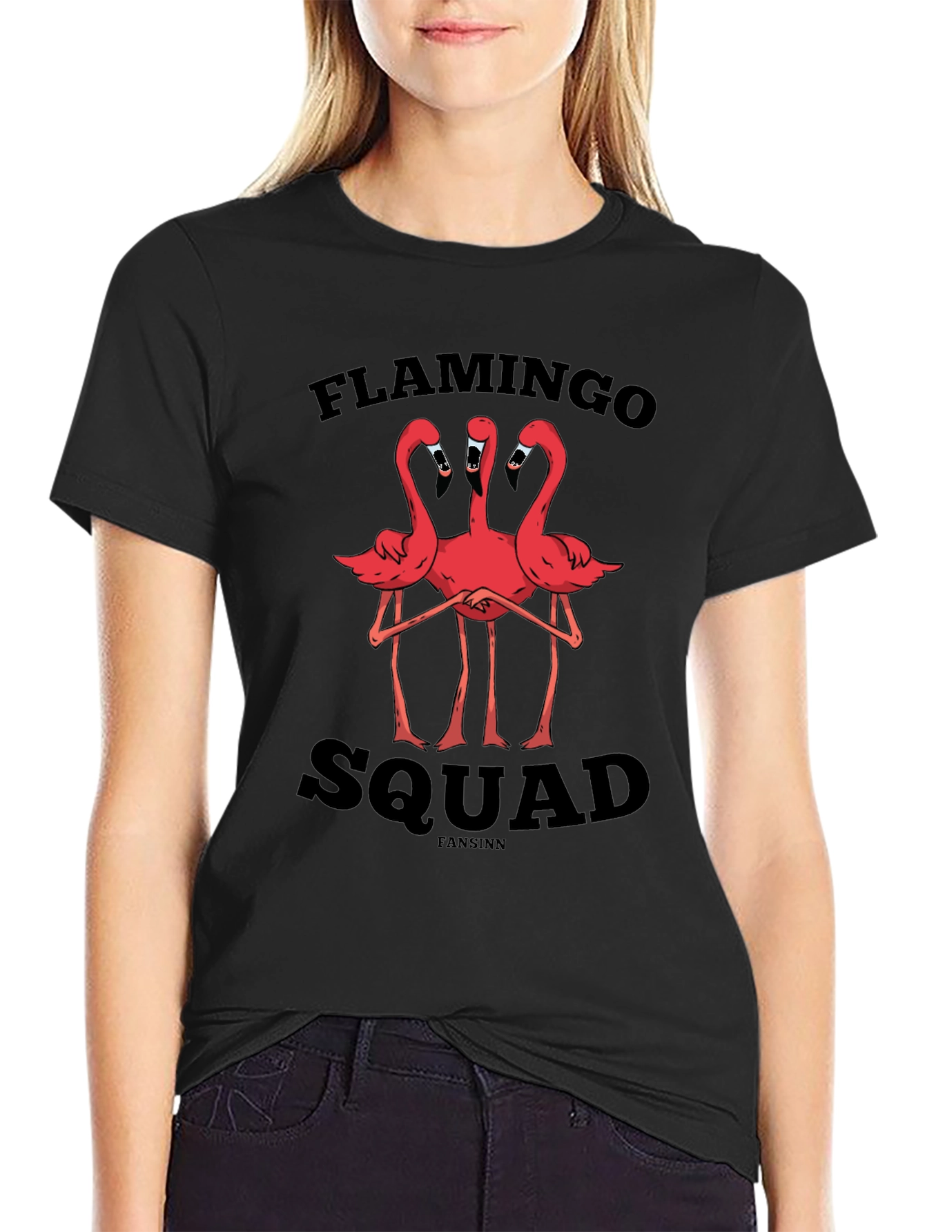 Flamingo Squad Graphic Tee - Unique Design