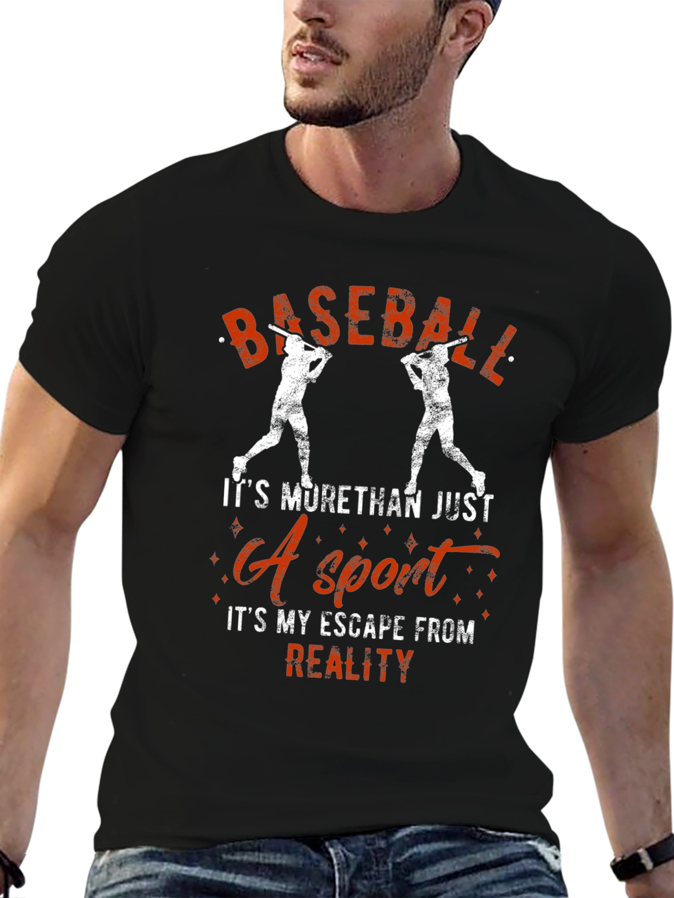 Baseball Escape From Reality Graphic Tee