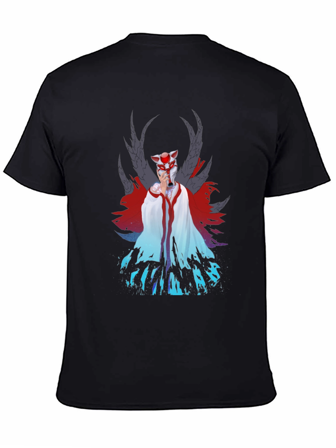 Anime Inspired Graphic Tee - Black