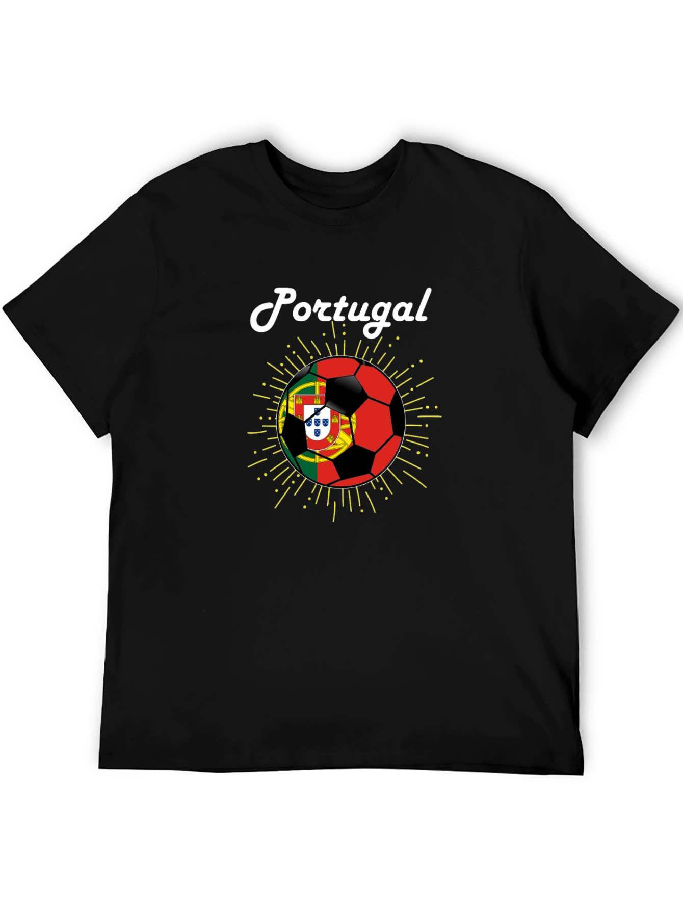 Portugal Soccer Fan T-Shirt - Black