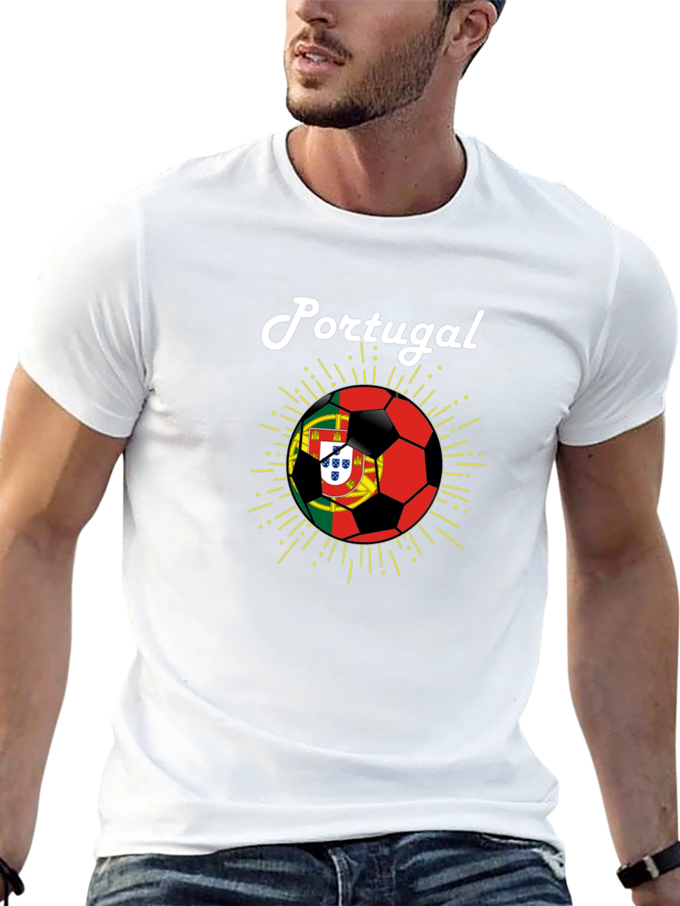 Portugal Soccer Fan T-Shirt - Black