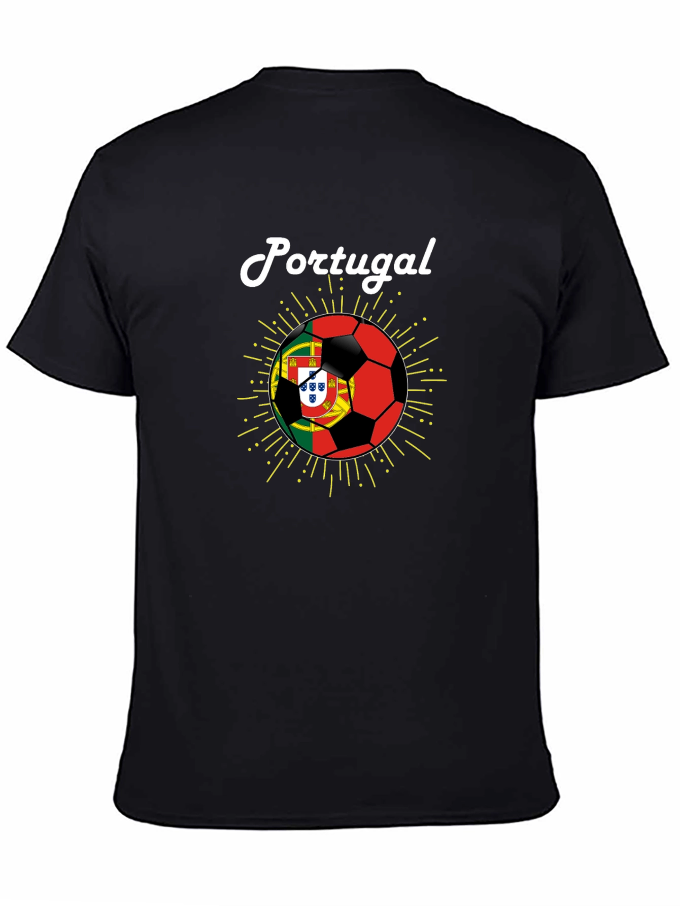 Portugal Soccer Fan T-Shirt - Black
