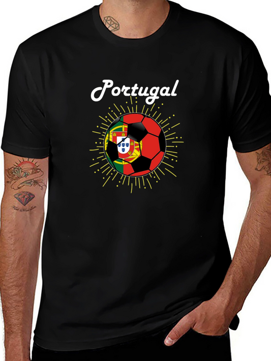 Portugal Soccer Fan T-Shirt - Black