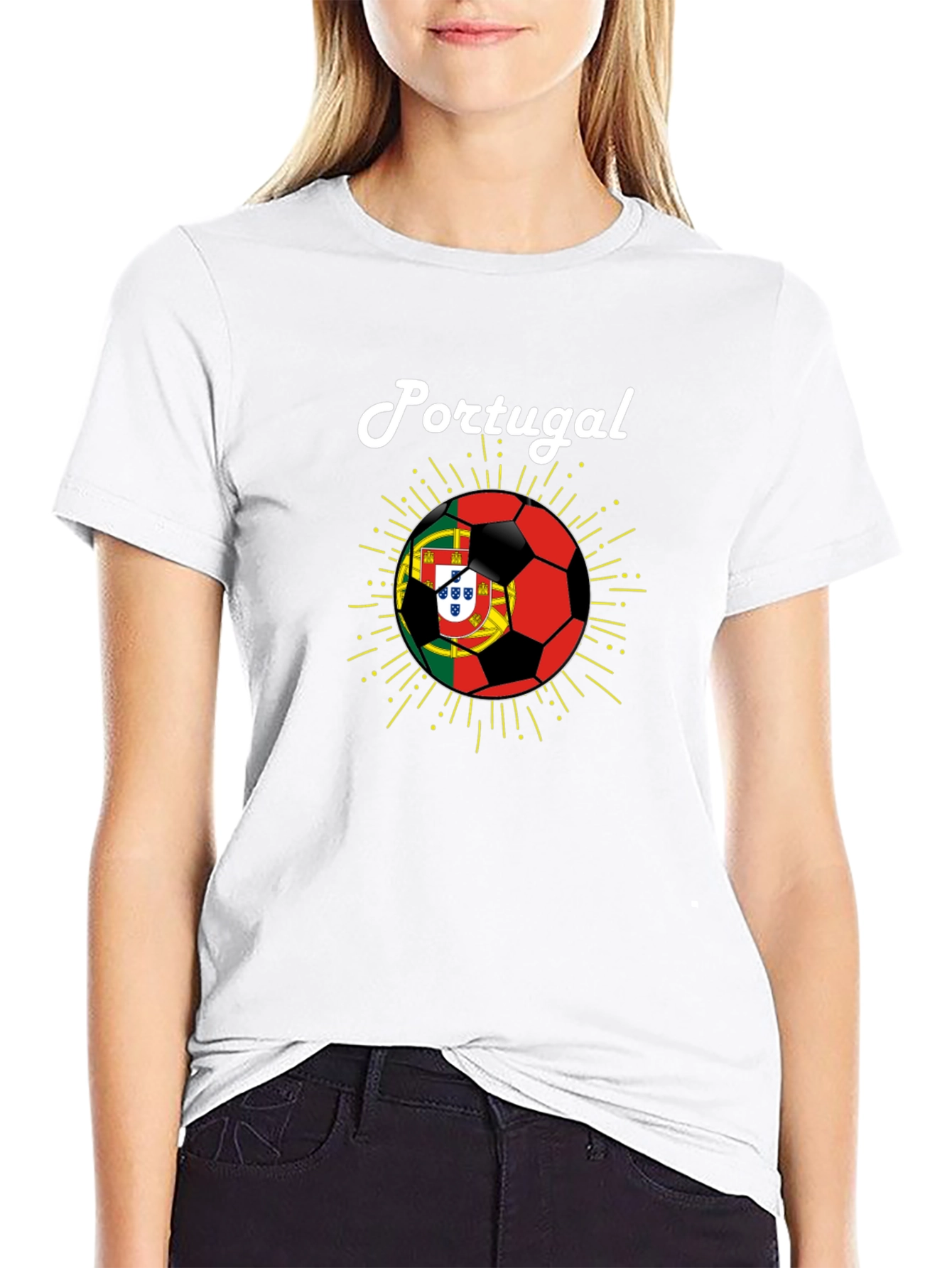 Portugal Soccer Fan T-Shirt - Black