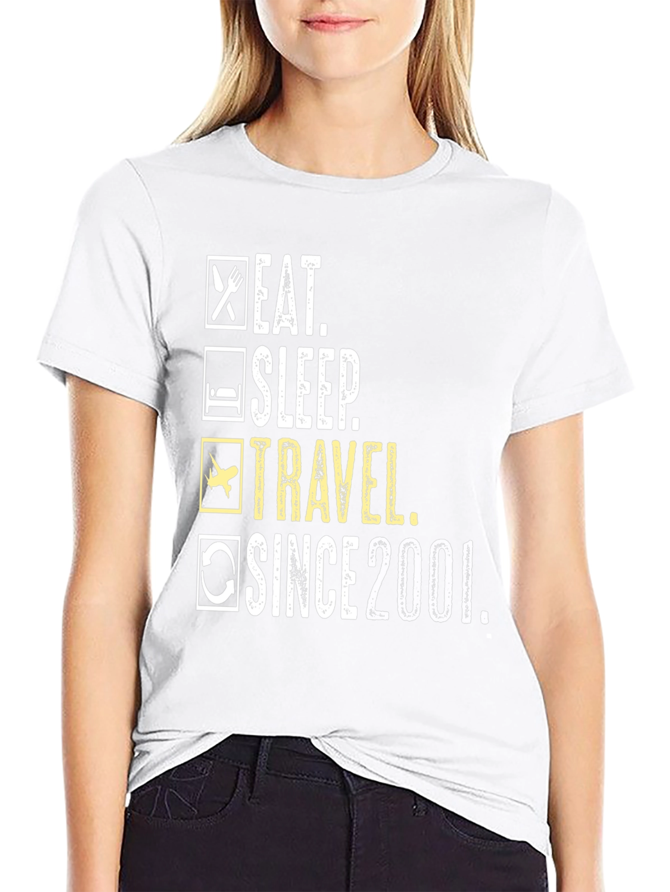 Eat Sleep Travel Since 2001 T-Shirt