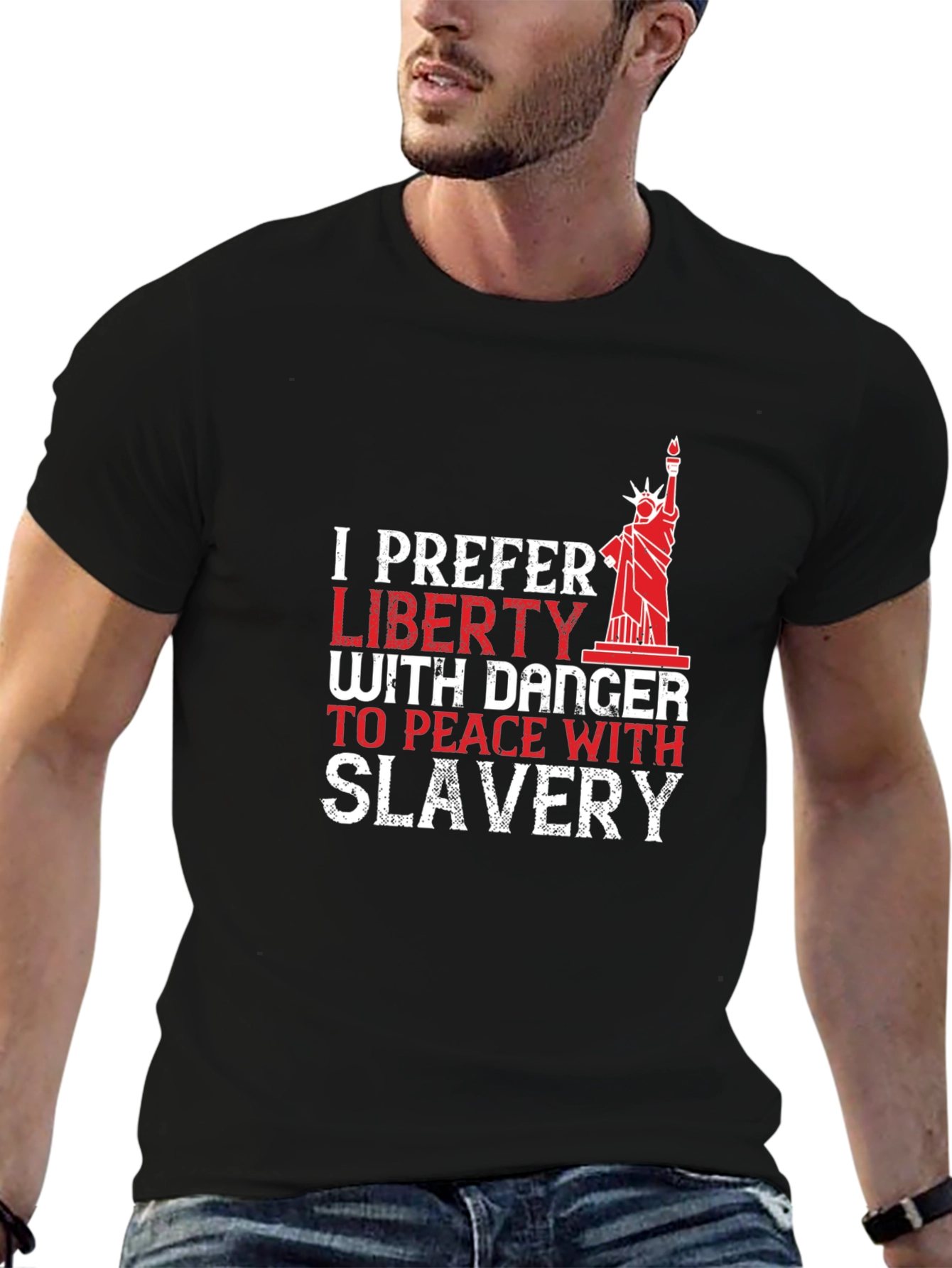 Liberty with Danger Mens T-Shirt