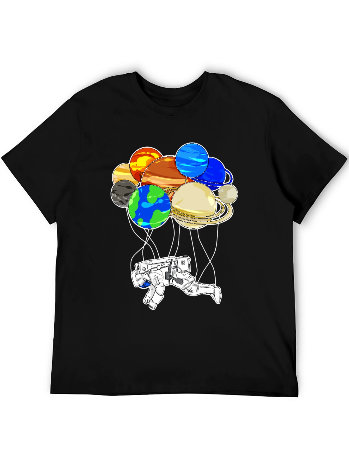 Astronaut Planet T-Shirt: Unique Space Graphic Tee