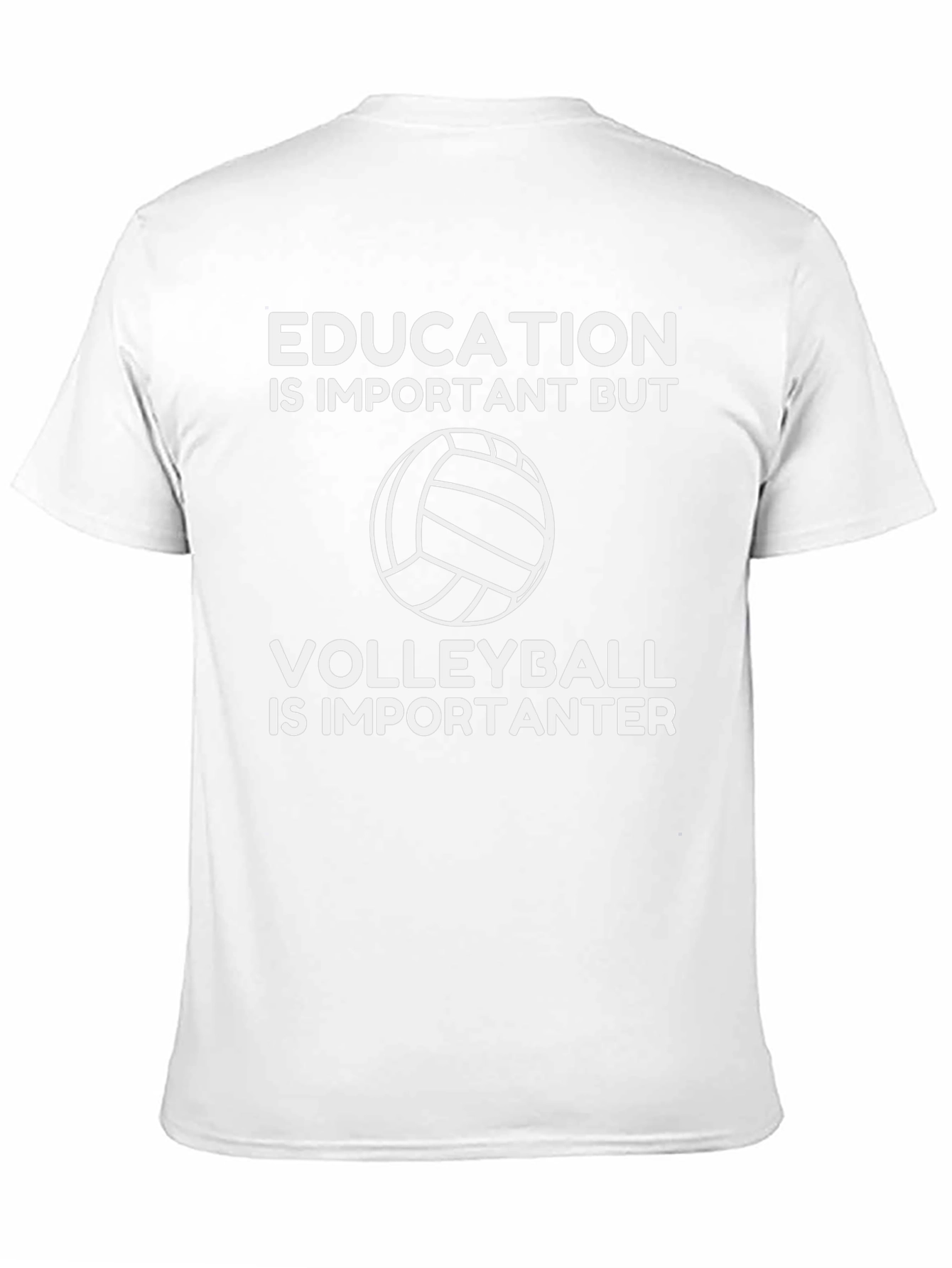 Funny Volleyball T-Shirt: Education vs. Volleyball