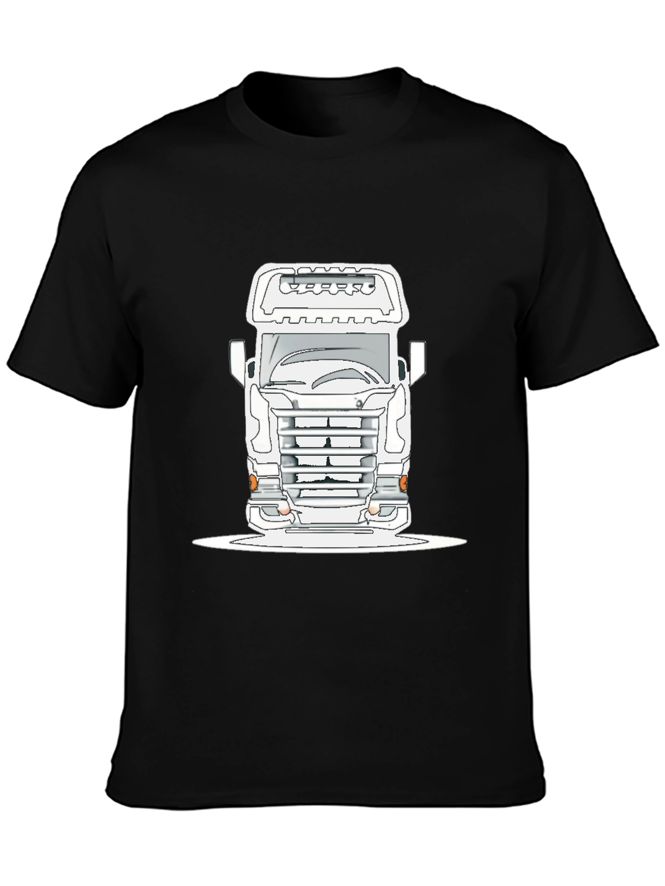 Truck Graphic Tee - Bold Black Cotton