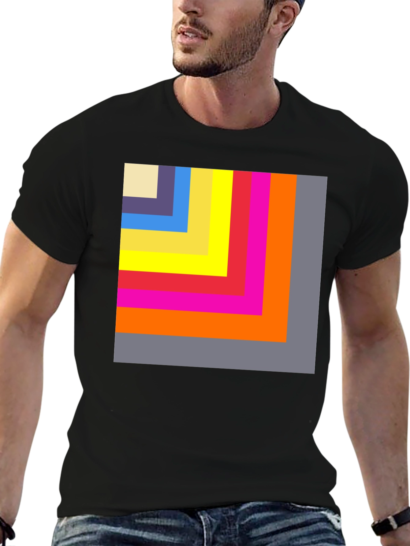 Geometric Block T-Shirt
