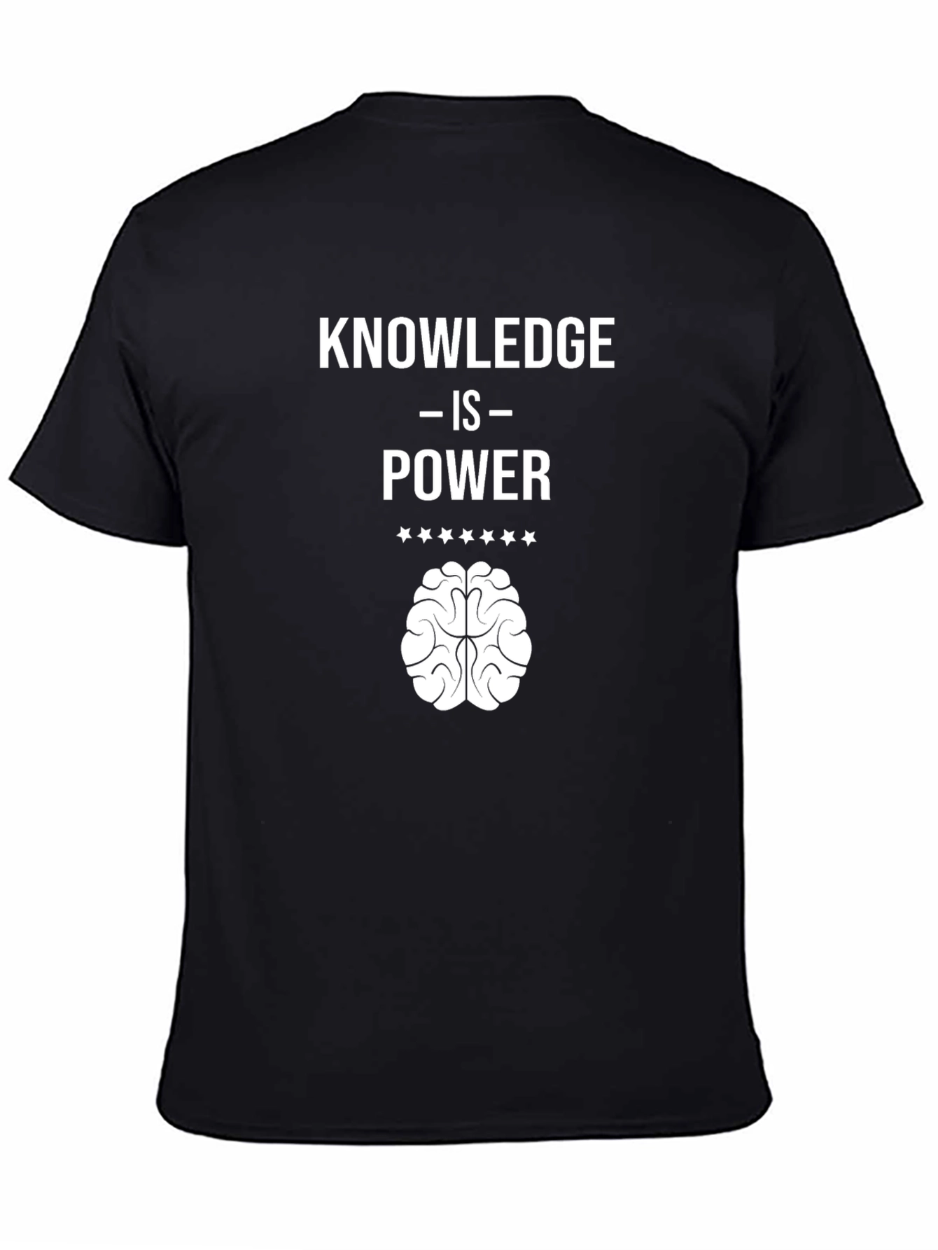 Knowledge Is Power T-Shirt - Smart Brain Tee