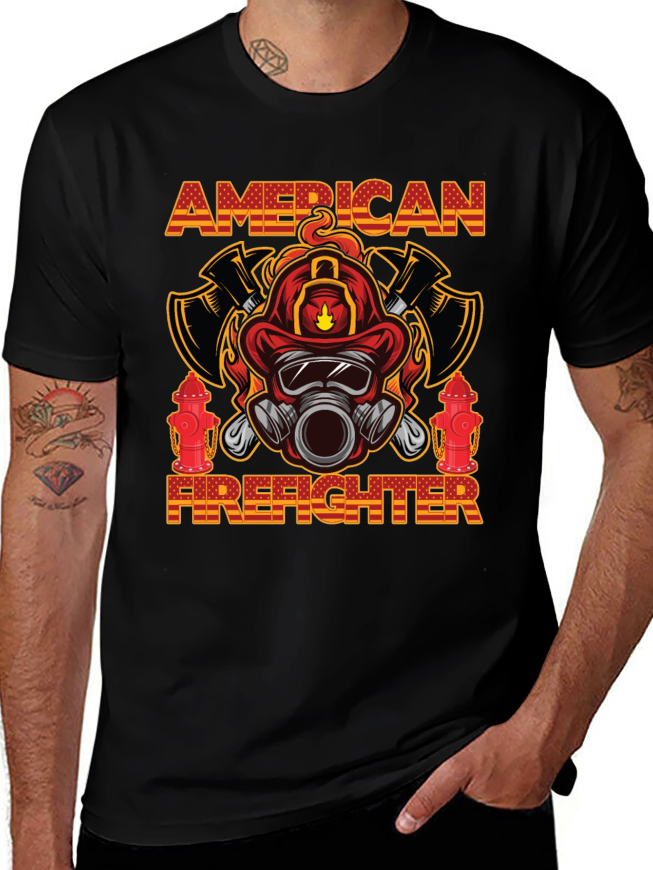 American Firefighter Graphic Tee