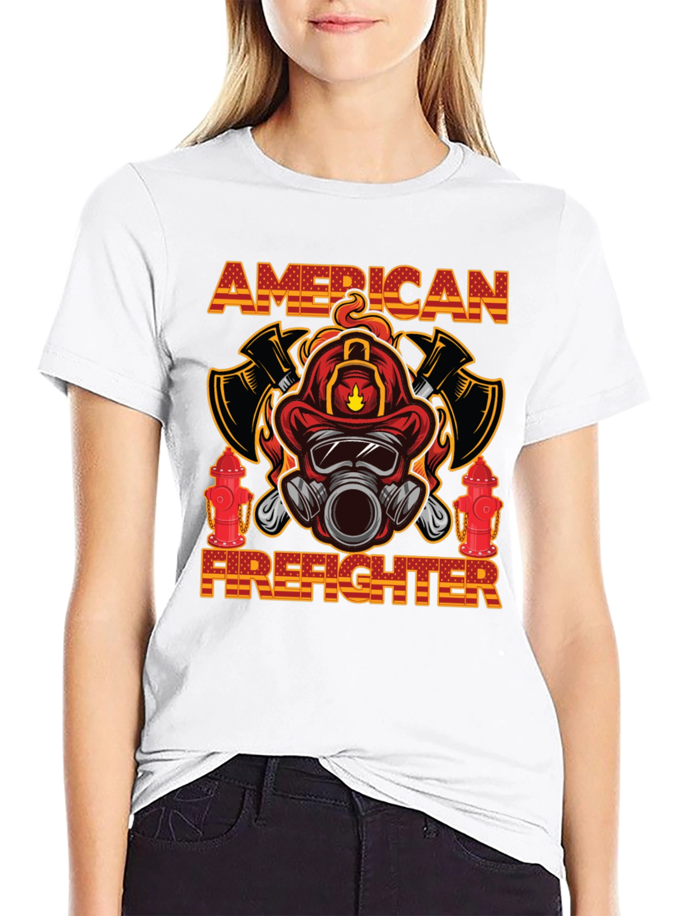 American Firefighter Graphic Tee