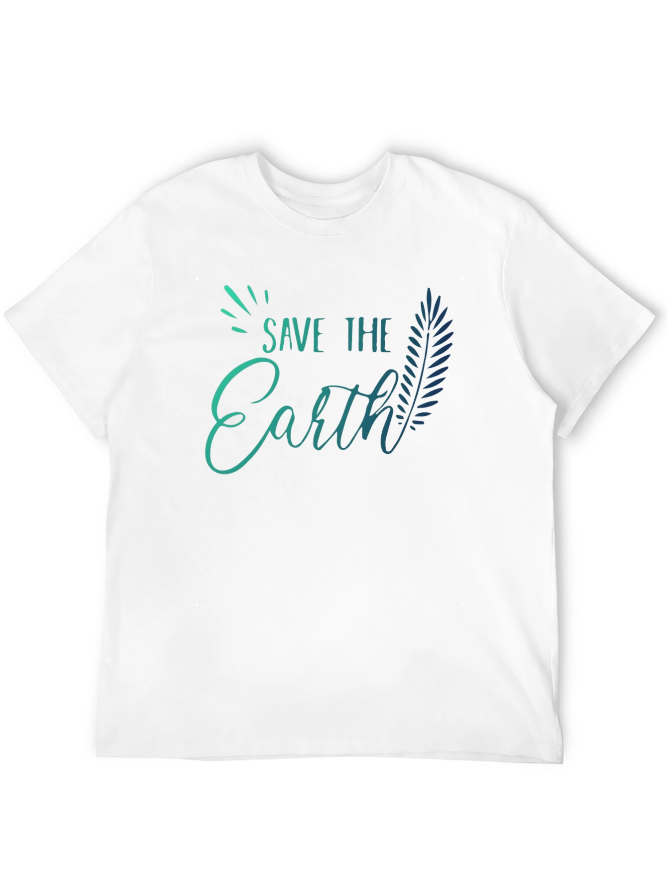 Save the Earth Black T-Shirt - Eco Friendly Design