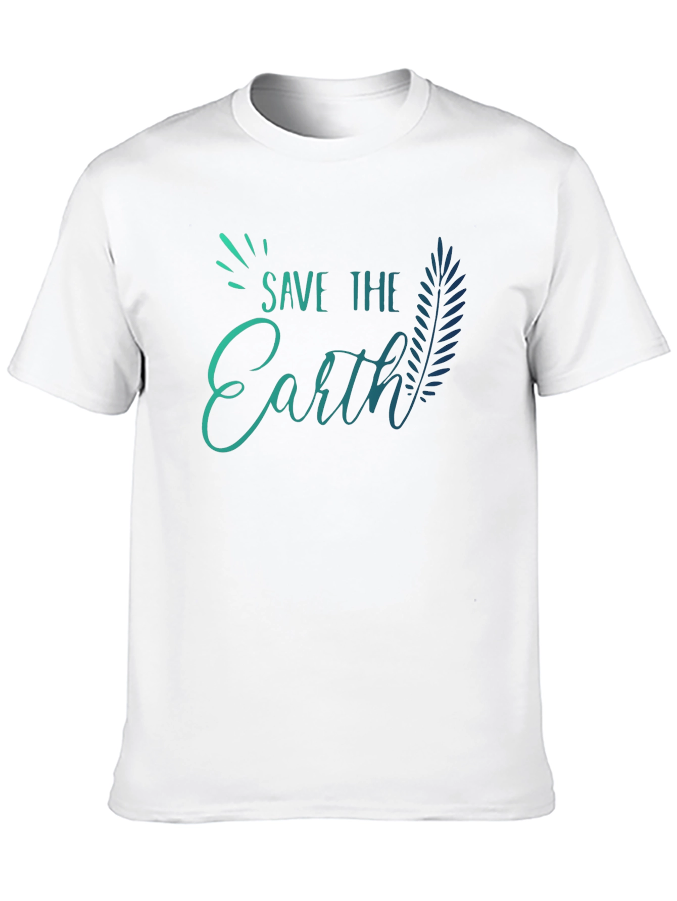 Save the Earth Black T-Shirt - Eco Friendly Design