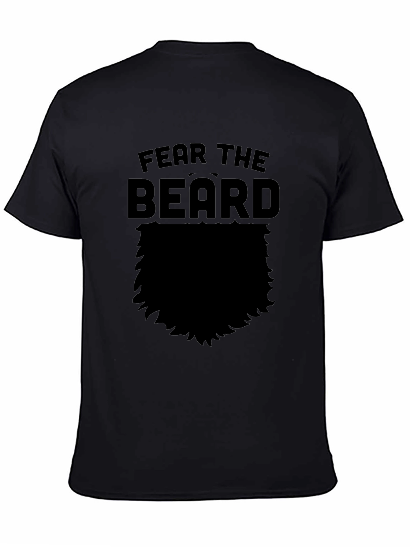 Fear The Beard Graphic T-Shirt - Mens Black Tee