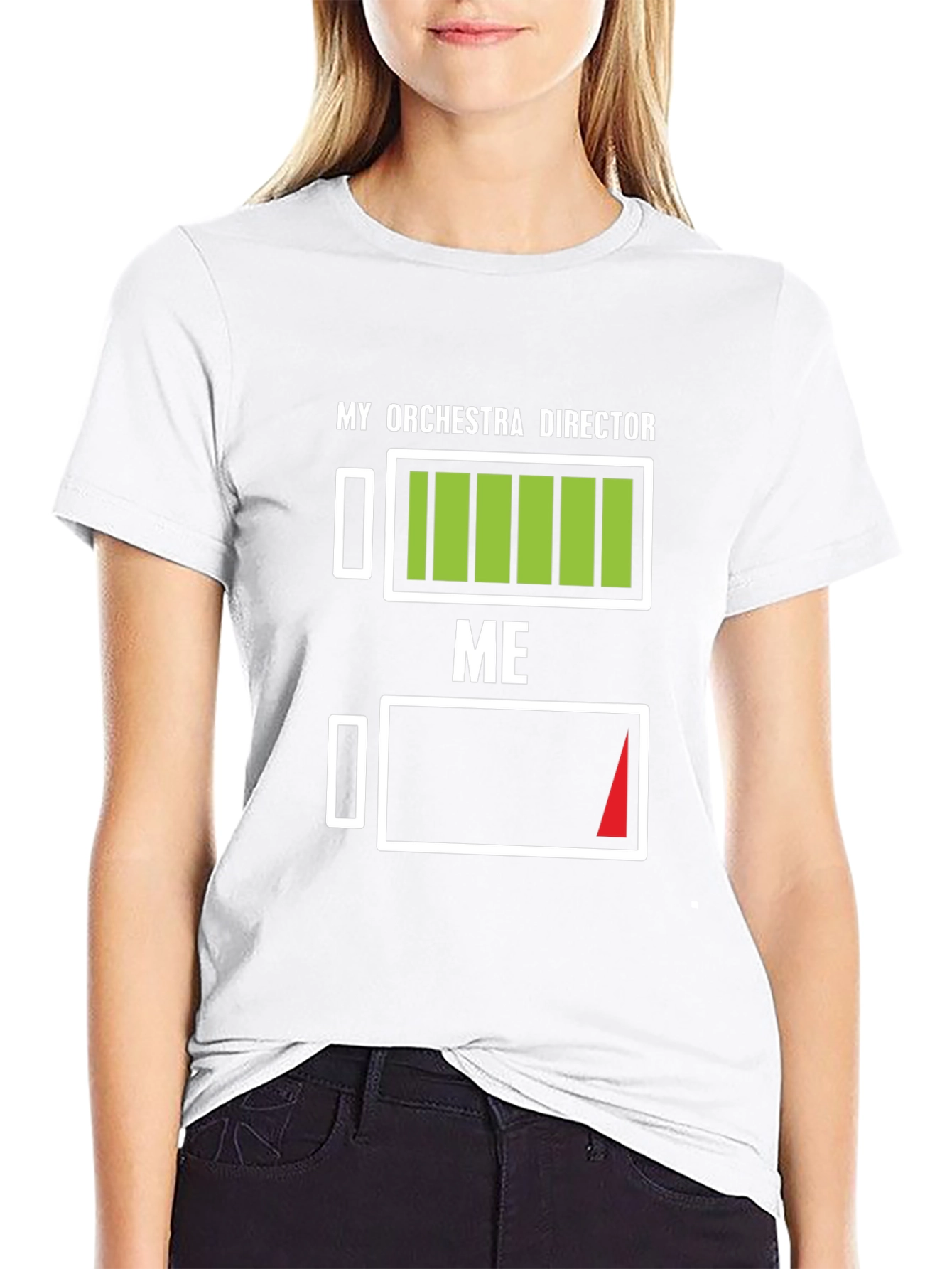 Orchestra Director Battery Level T-Shirt