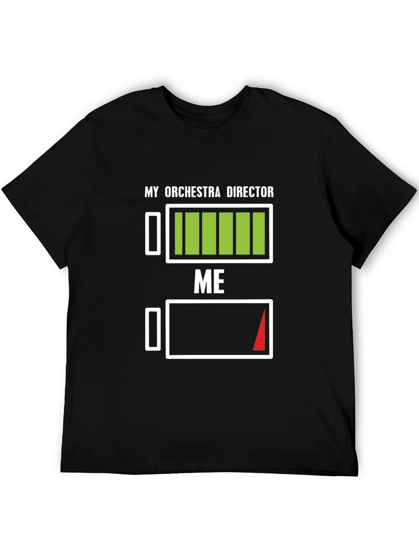 Orchestra Director Battery Level T-Shirt