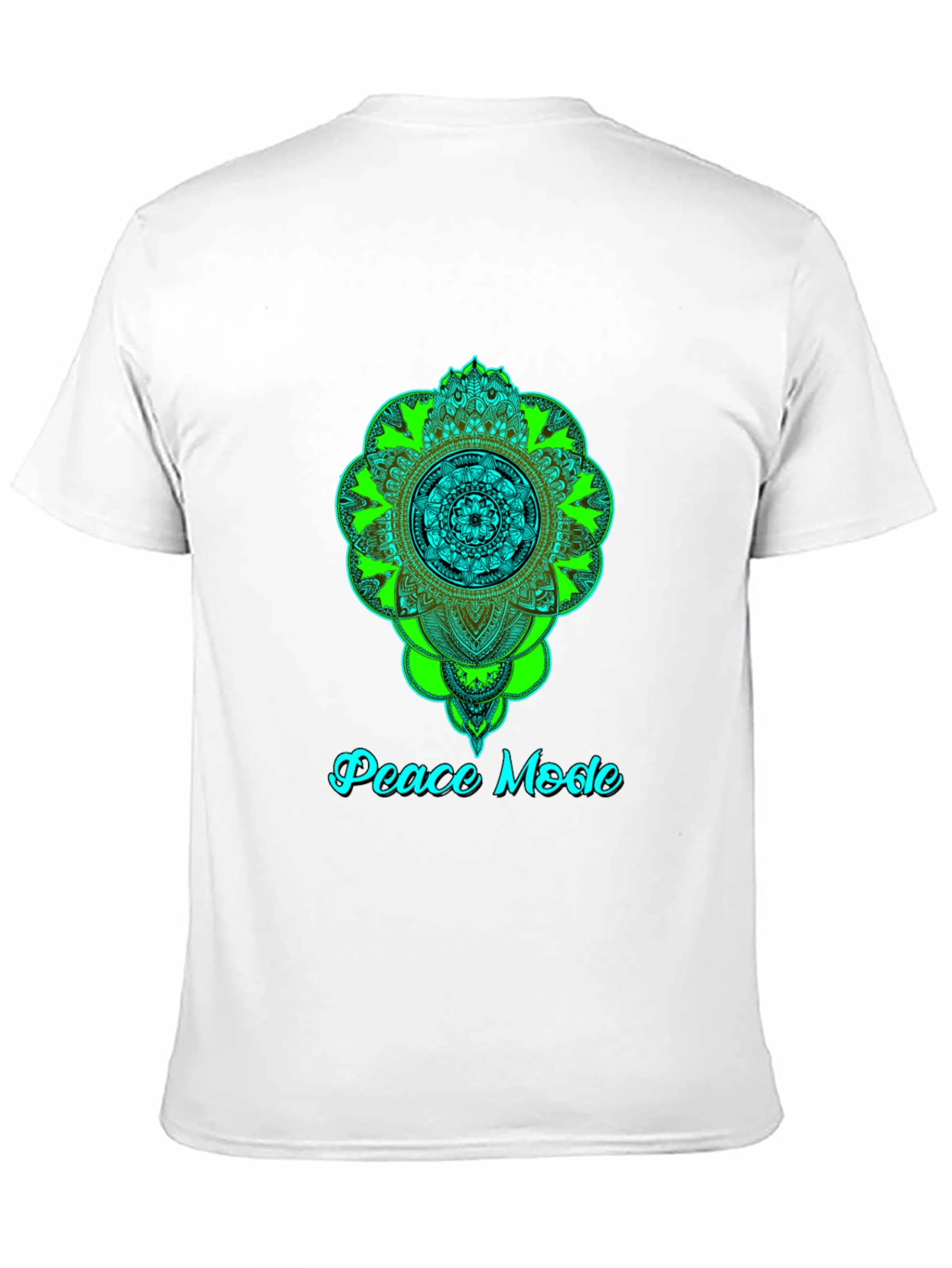 Peace Mode Mandala Graphic Tee - Black
