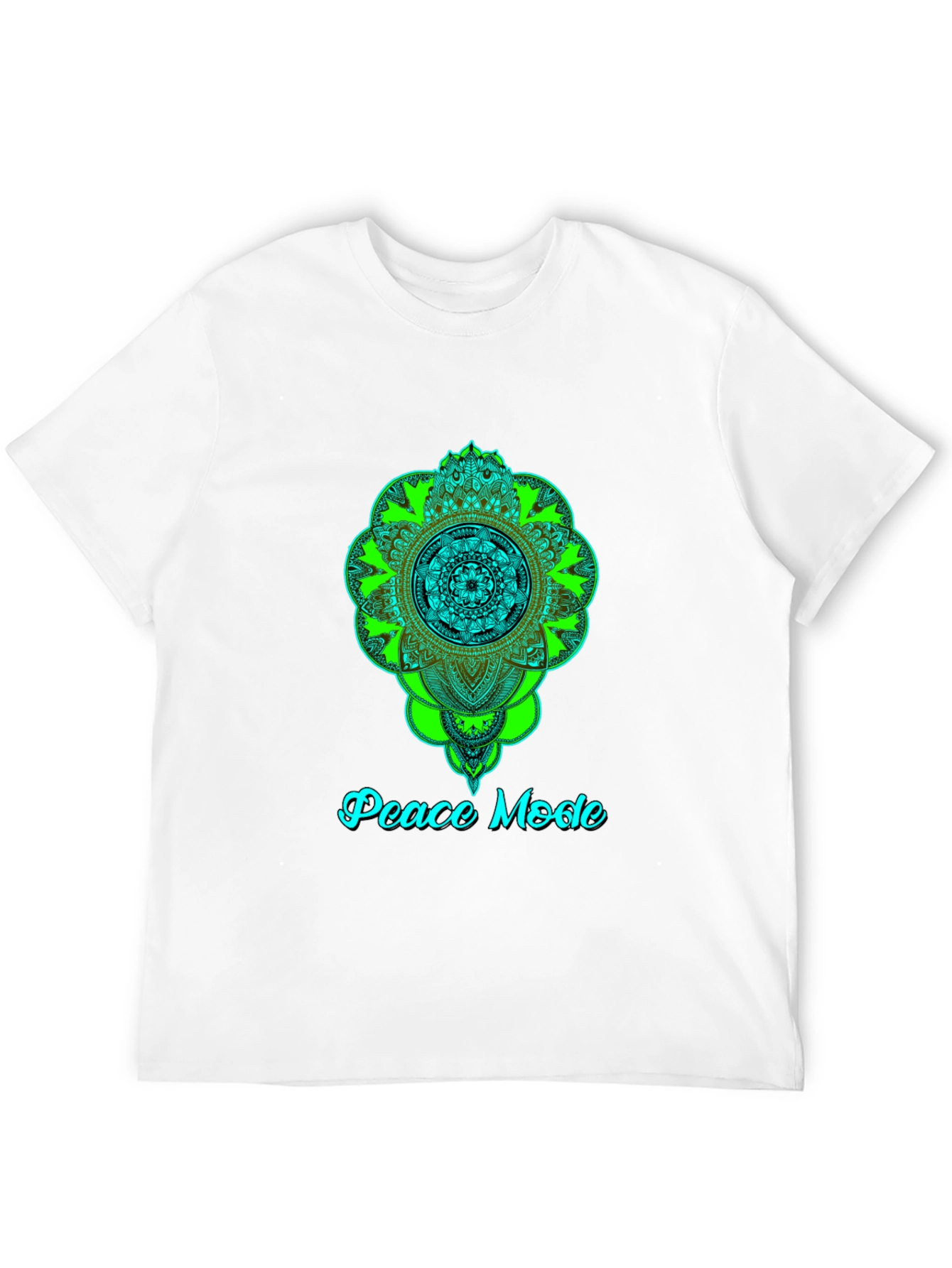 Peace Mode Mandala Graphic Tee - Black