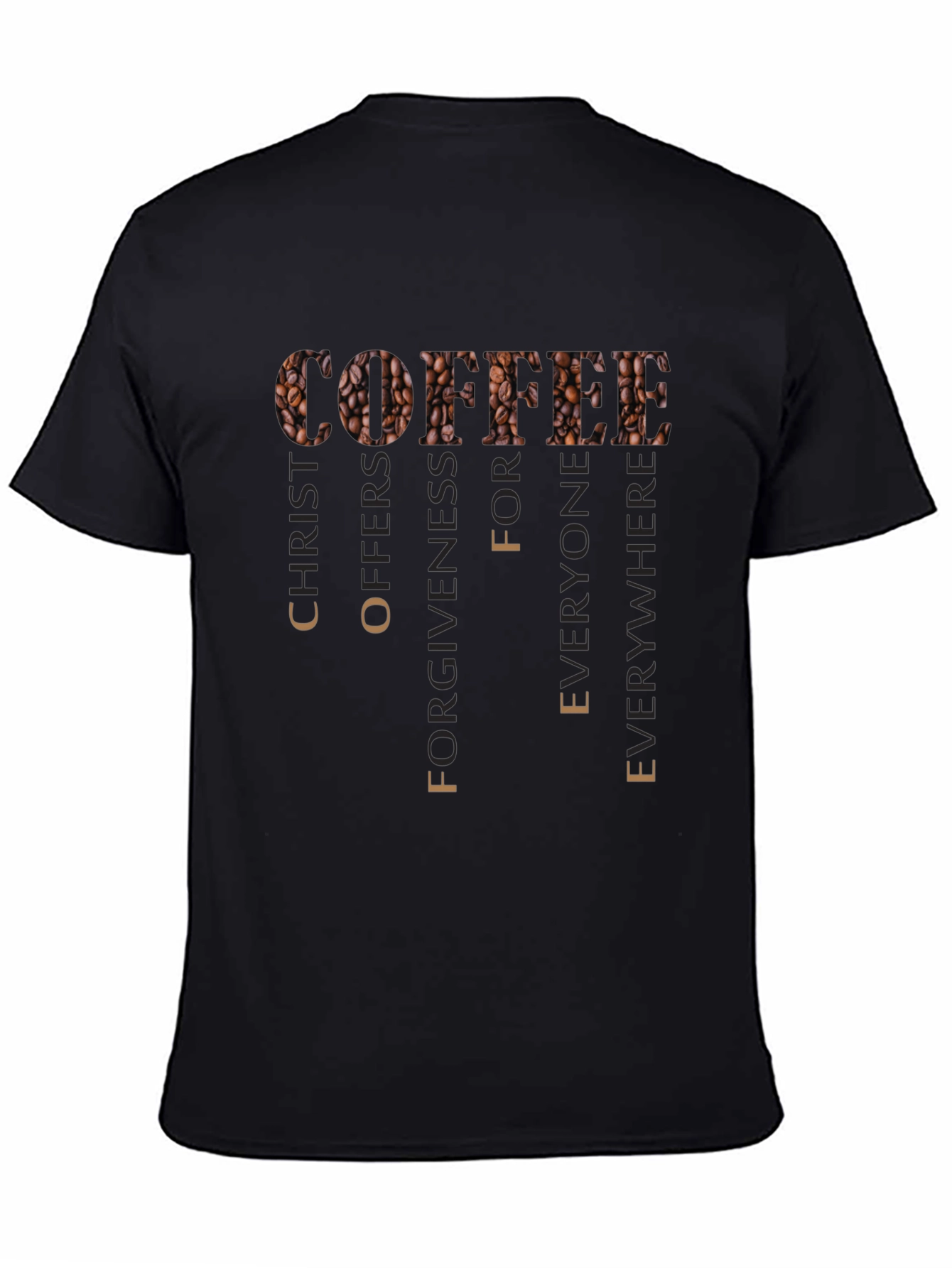 Coffee Christ Offers Forgiveness Graphic T-Shirt