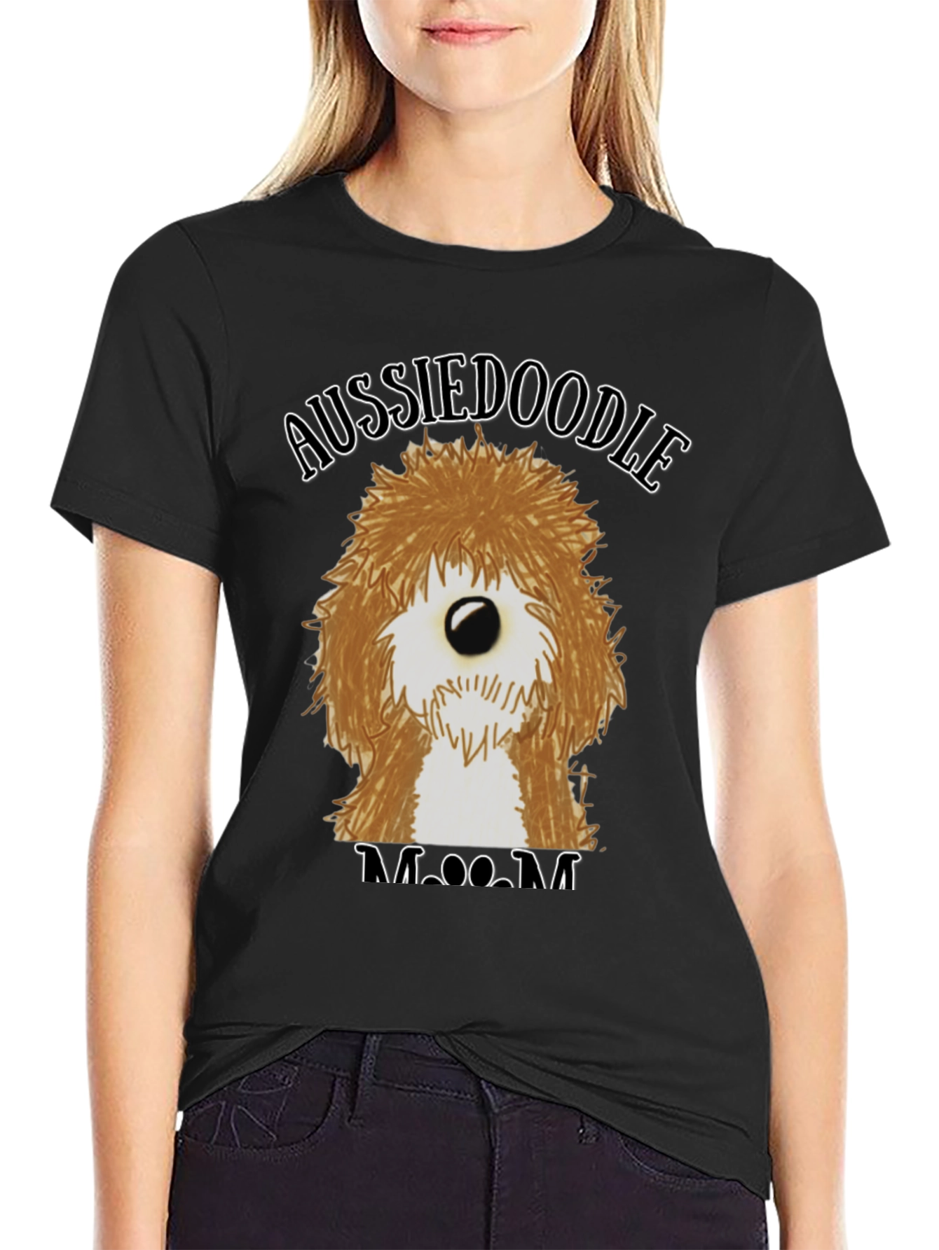 Aussiedoodle Mom T-Shirt - Cute Dog Lover Tee