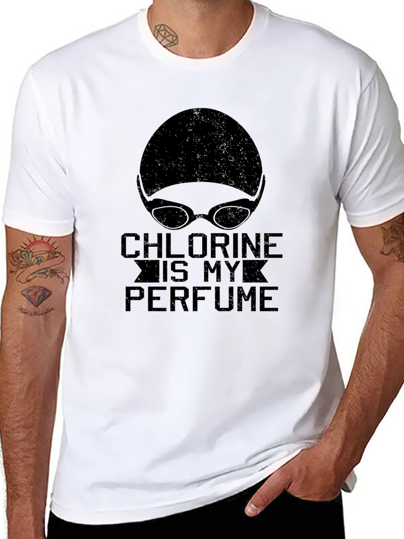 Chlorine Is My Perfume Swimmer T-Shirt
