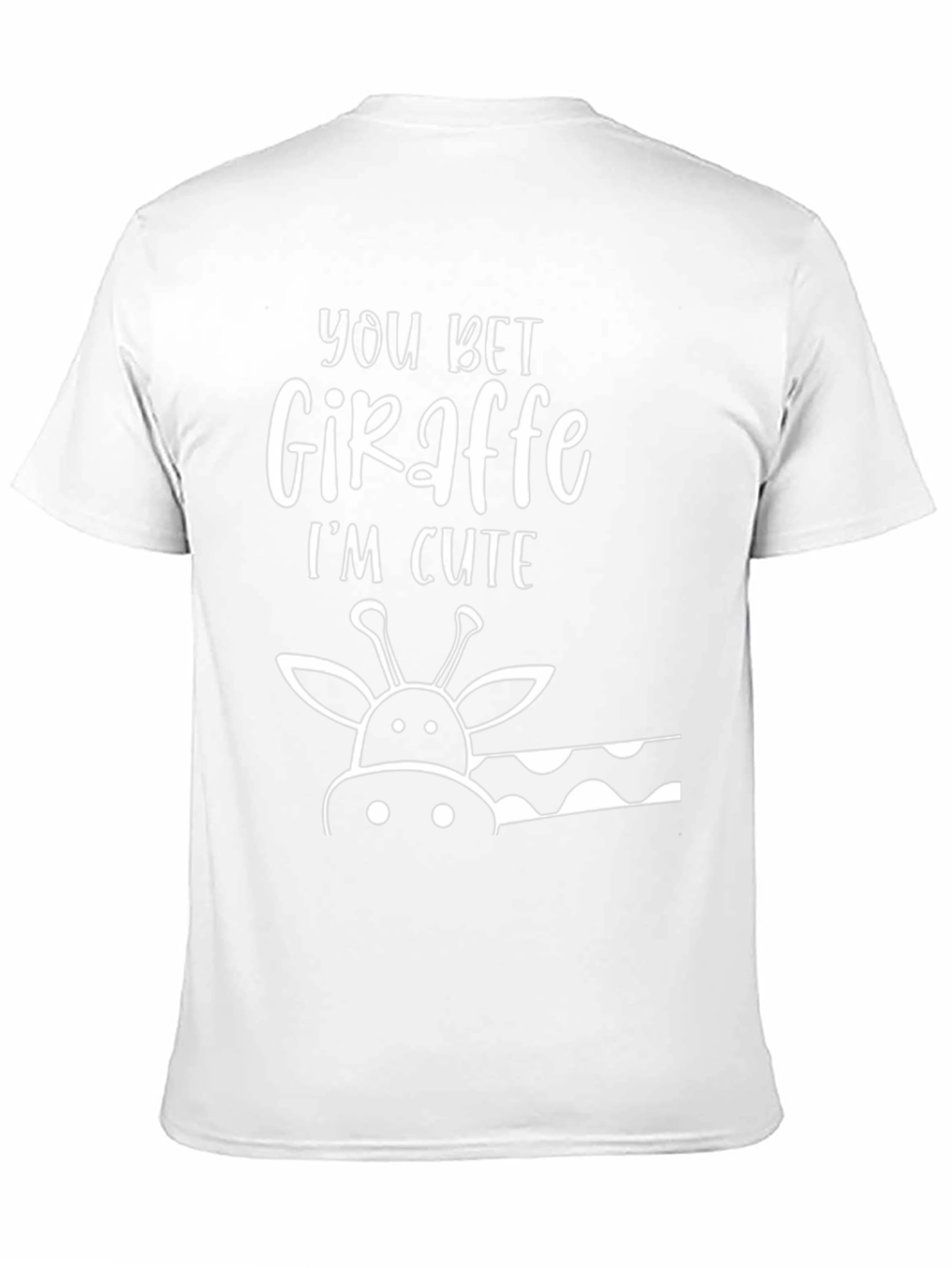 You Bet Giraffe Im Cute Black T-Shirt