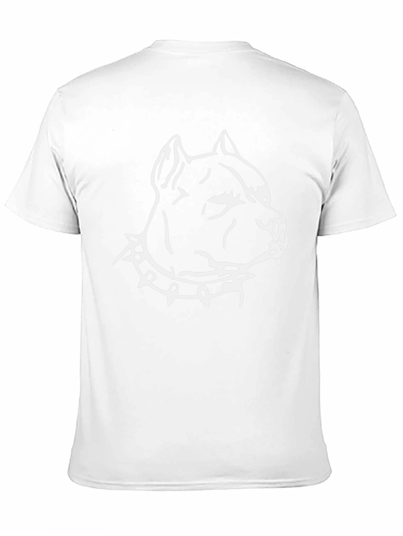 Pitbull Dog Head Graphic T-Shirt - Black
